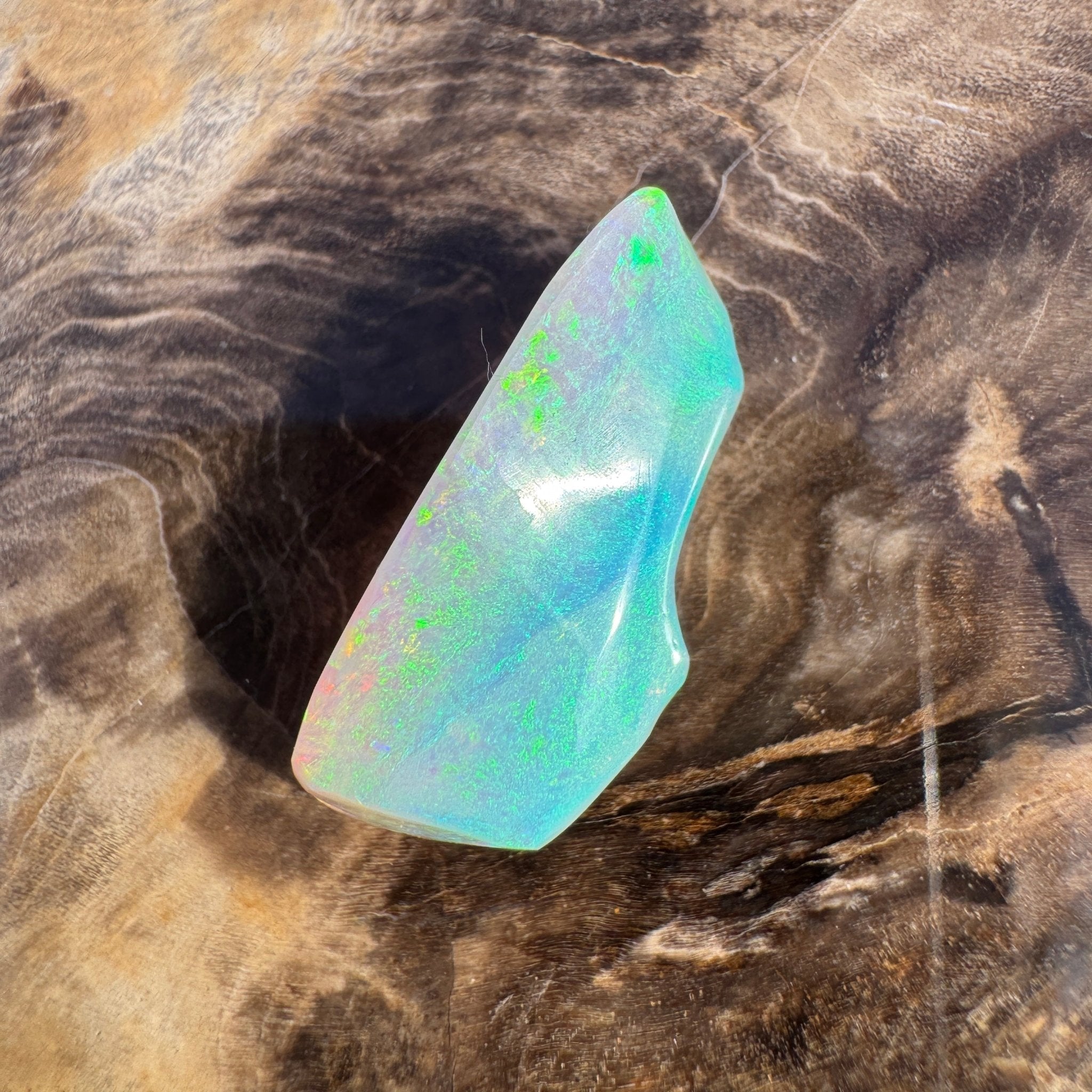 9.3ct Lightning Ridge Opal | Solid Australian Opal | Hand-Cut