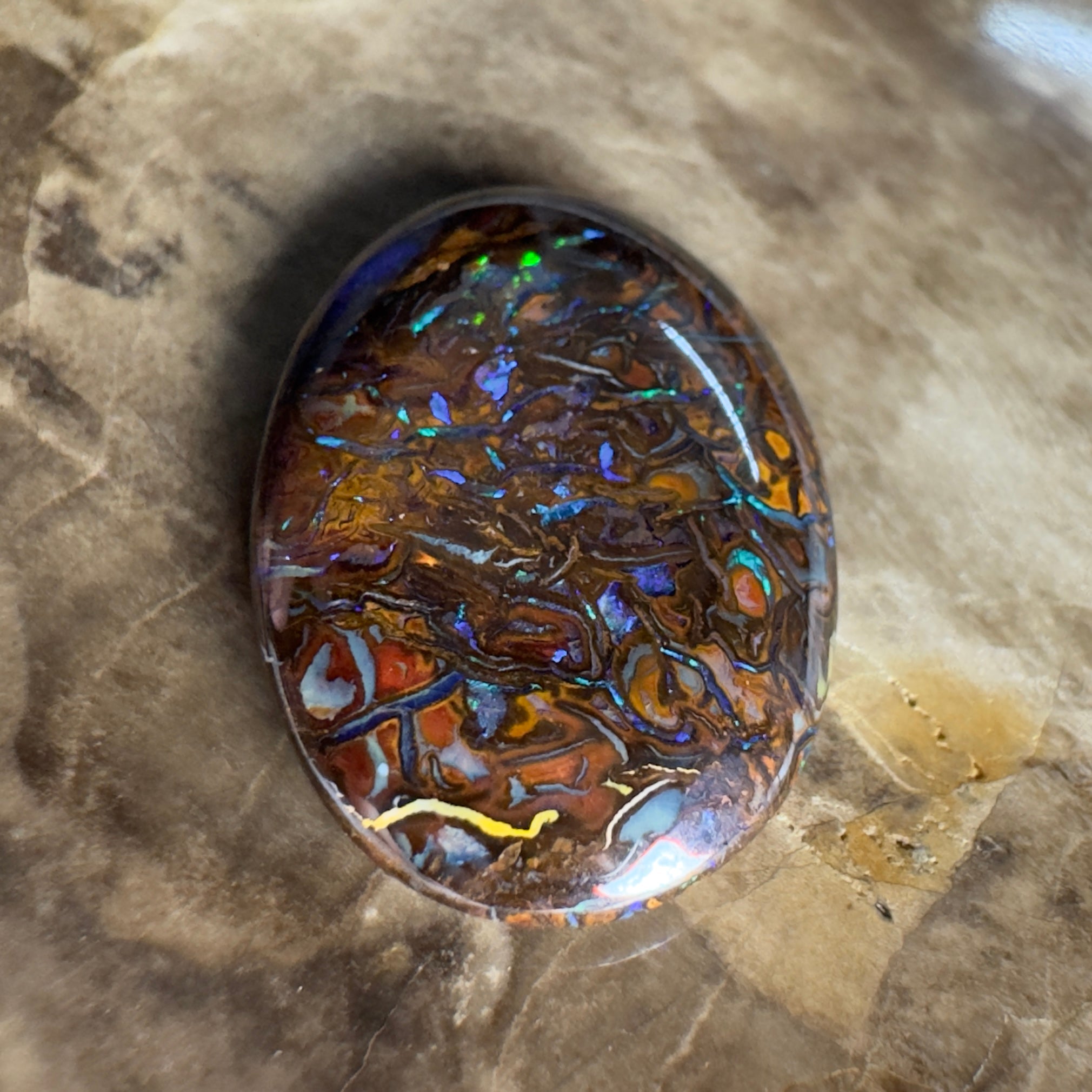 9.7ct Solid Queensland Boulder Opal