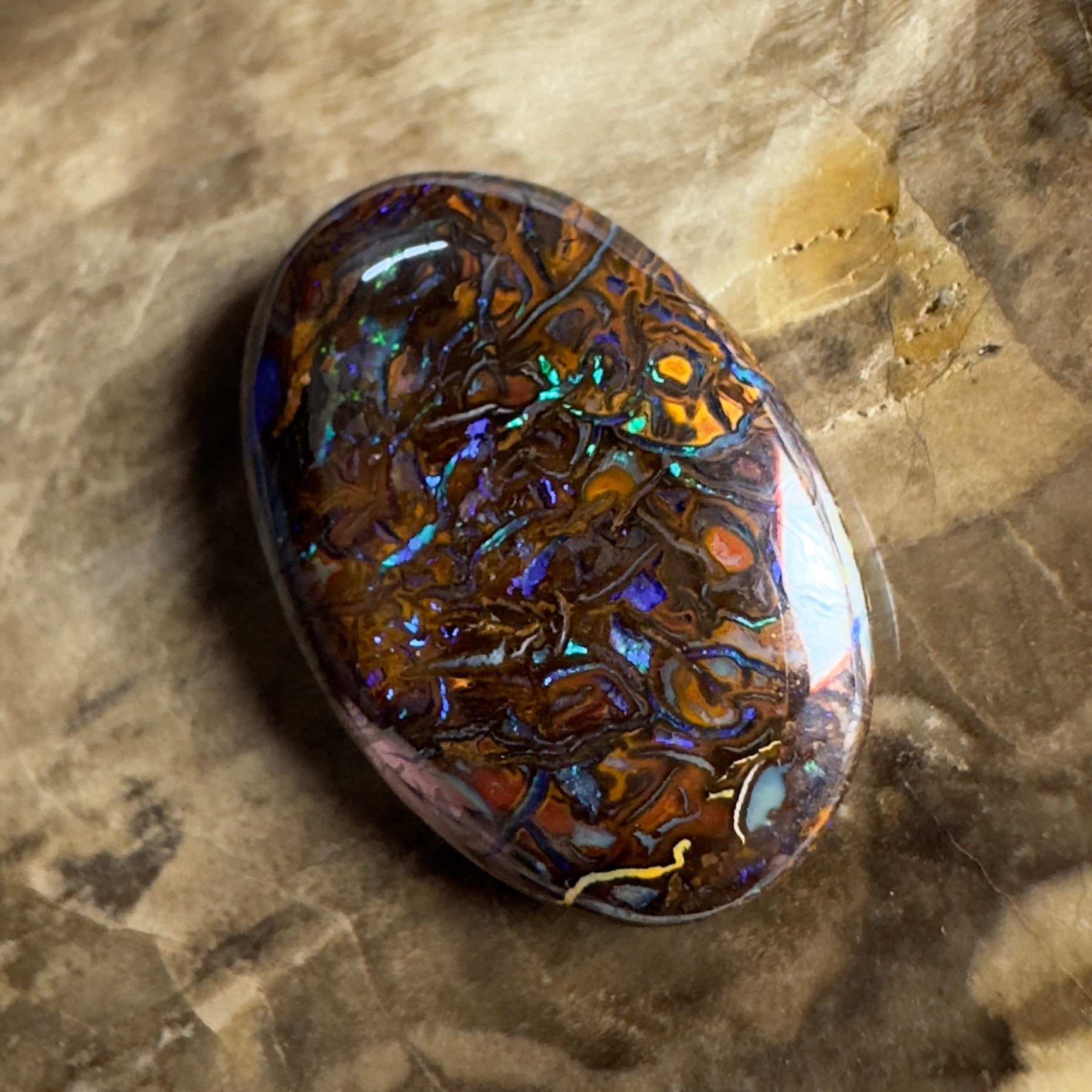 9.7ct Solid Queensland Boulder Opal