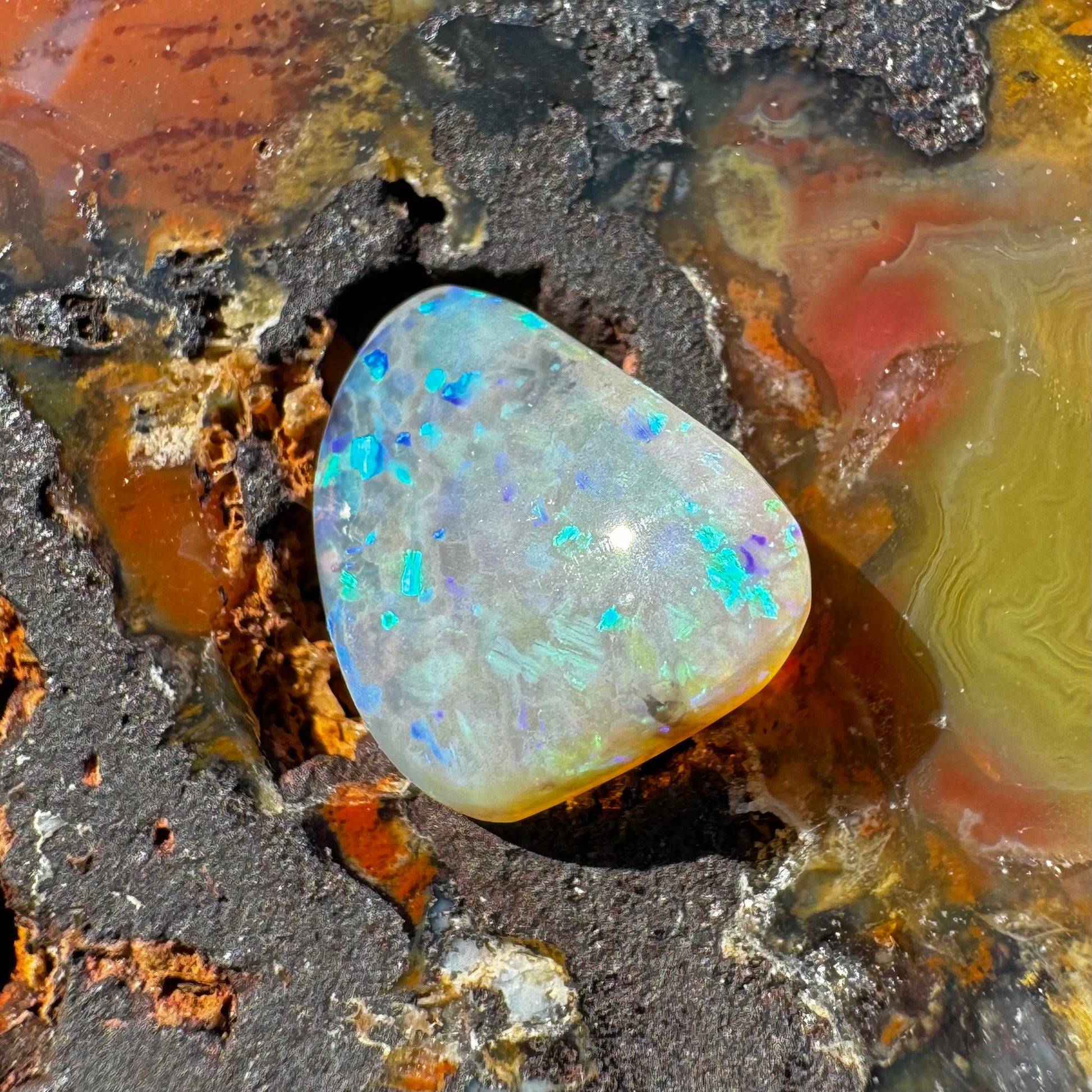 Lightning Ridge Crystal Opal 2.0carat Solid Hand-Cut Luxury - Iona Opal Australia