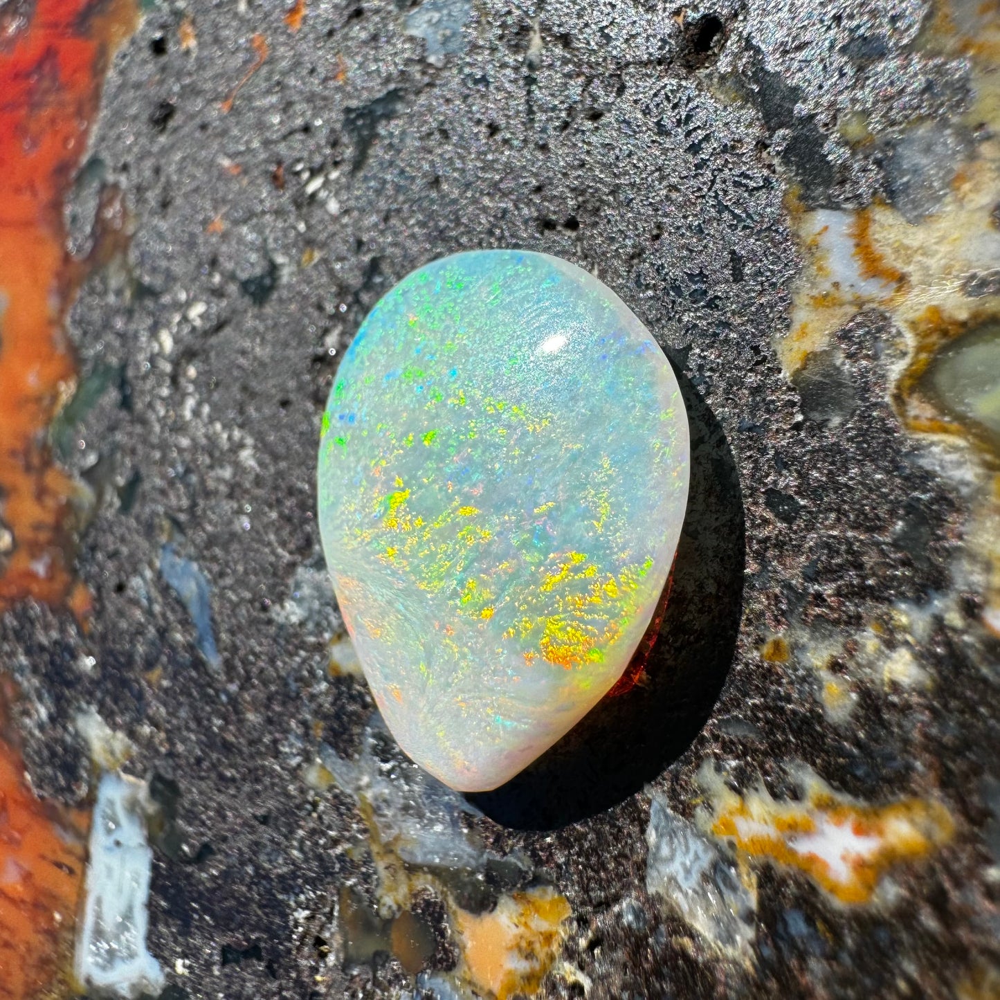 Australian Coober Pedy Opal 4.2carat Solid Hand Cut Luxury - Iona Opal Australia