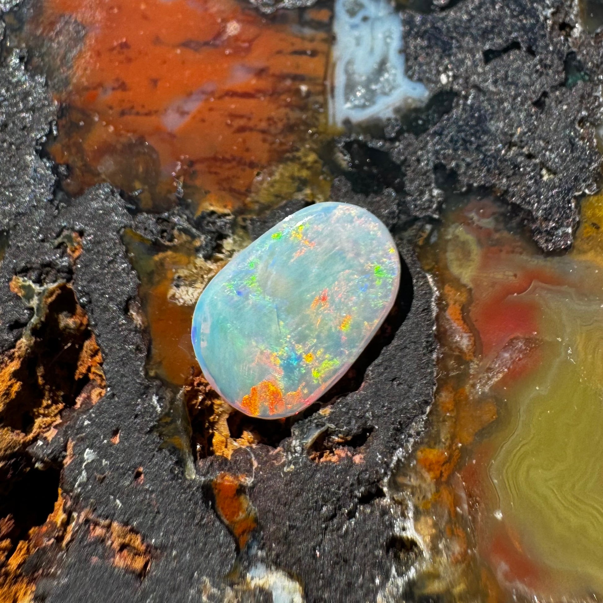 Coober Pedy Opal 1.3carat Solid Hand-Cut - Iona Opal Australia