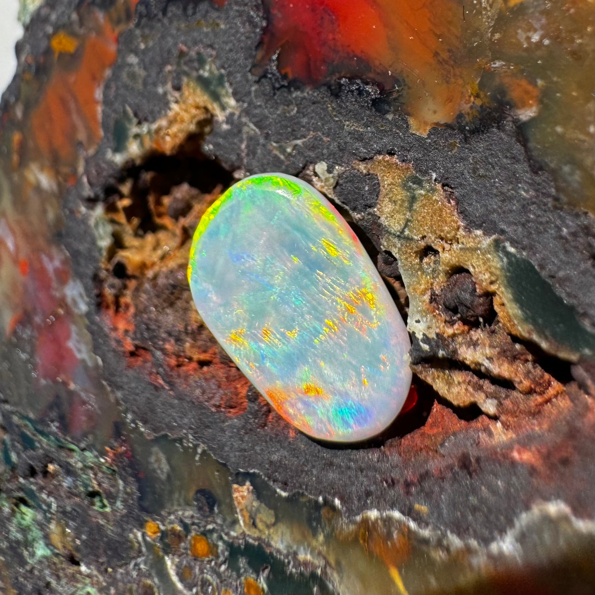 Coober Pedy Opal 1.3carat Solid Hand-Cut - Iona Opal Australia