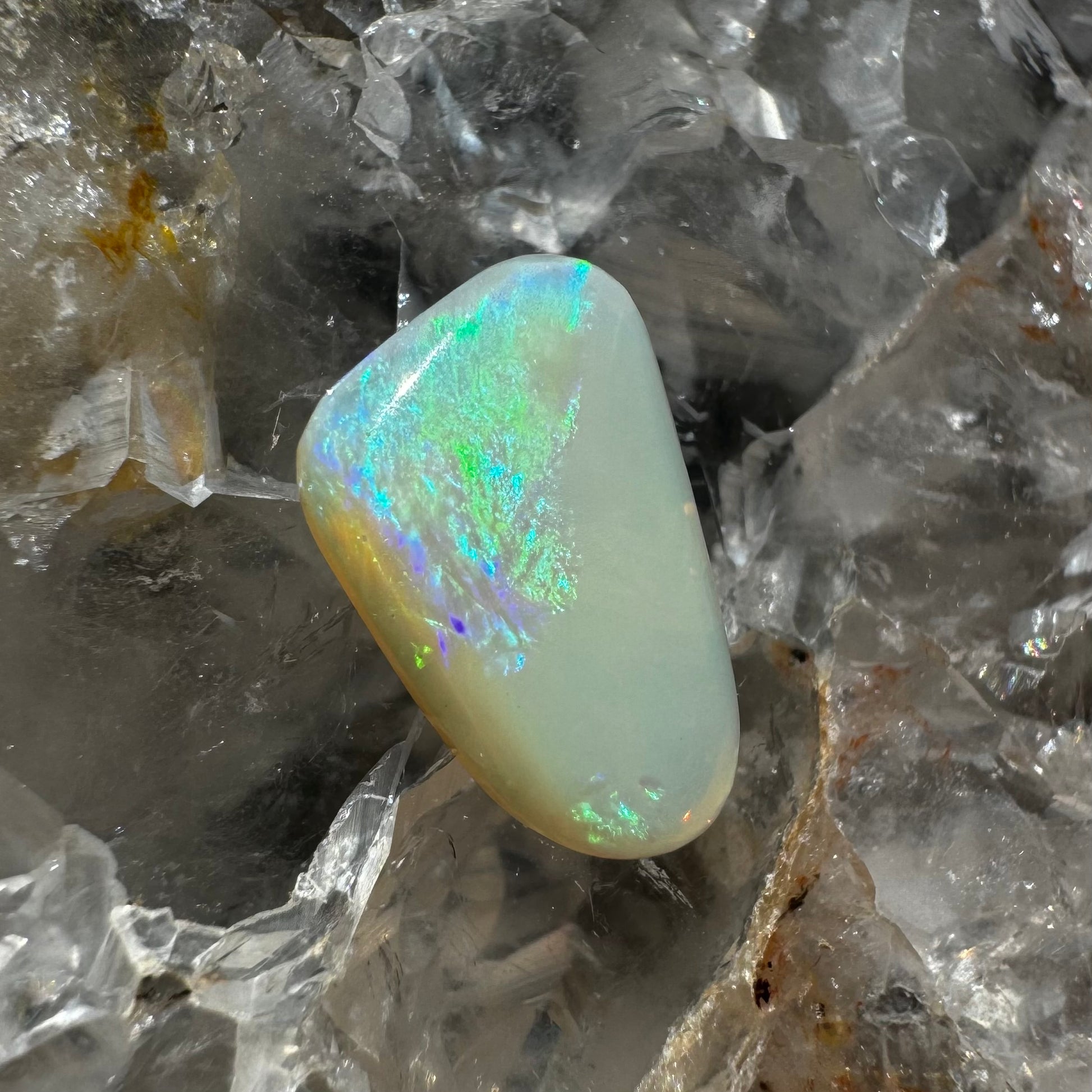 Coober Pedy Crystal Opal 1.4carat Solid Hand-Cut Luxury - Iona Opal Australia