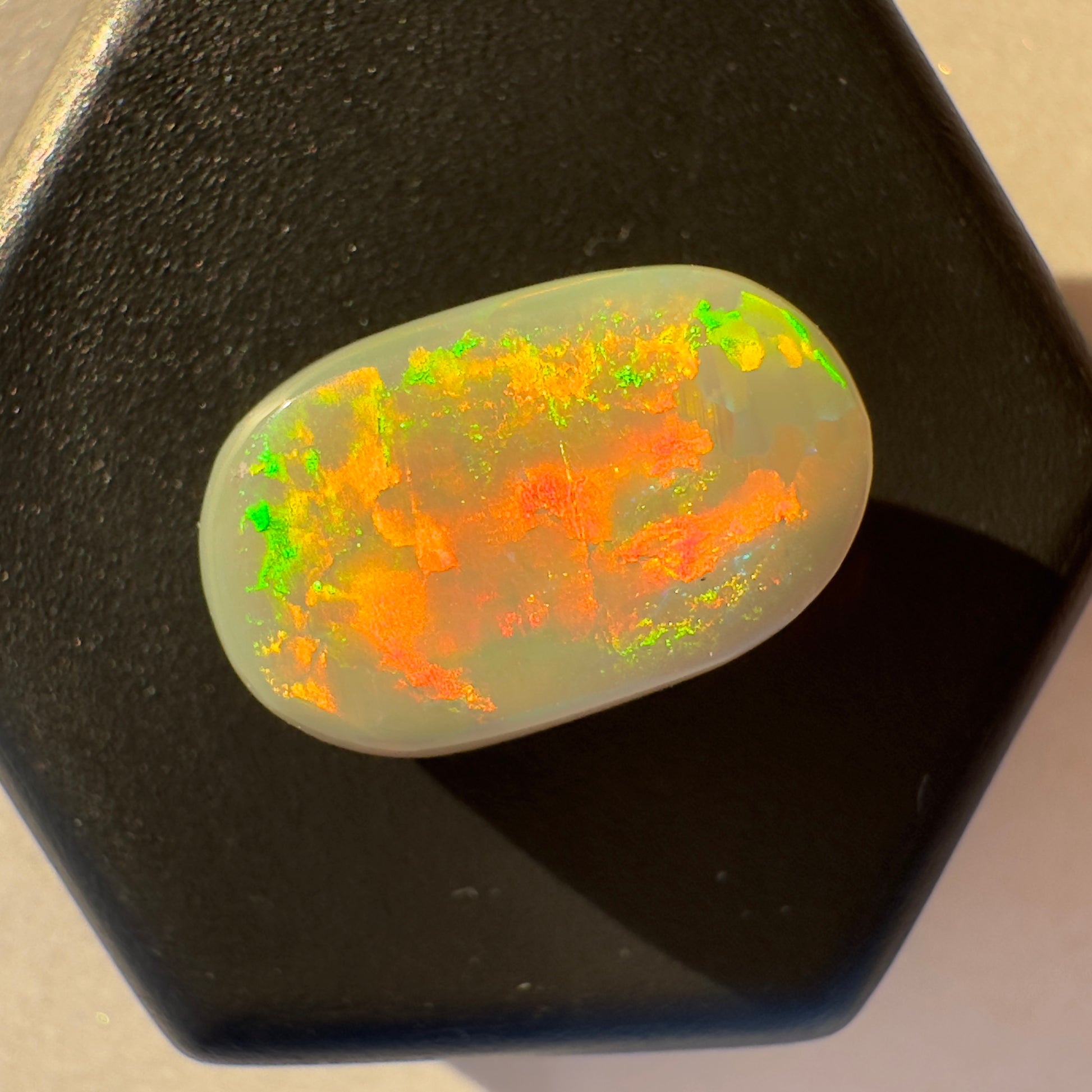 Lightning Ridge Semi Black Opal Picture Stone 2.6 Carat Solid Hand-Cut Luxury - Iona Opal Australia