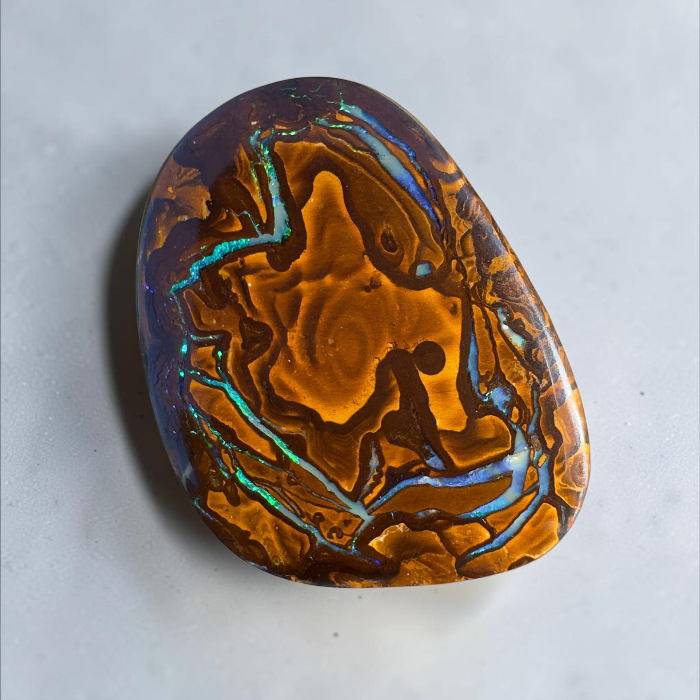 53ct Queensland Boulder Opal | Solid Australian Opal | Hand-Cut