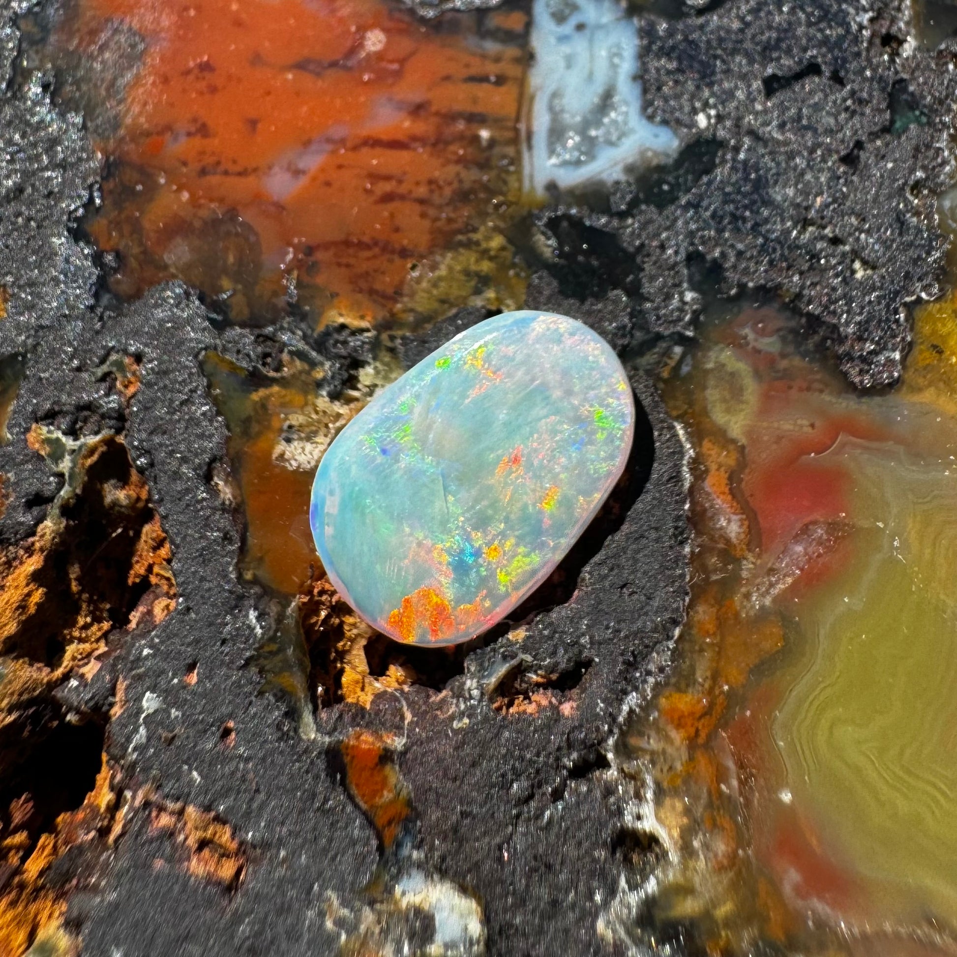 Coober Pedy Opal 1.3carat Solid Hand-Cut - Iona Opal Australia