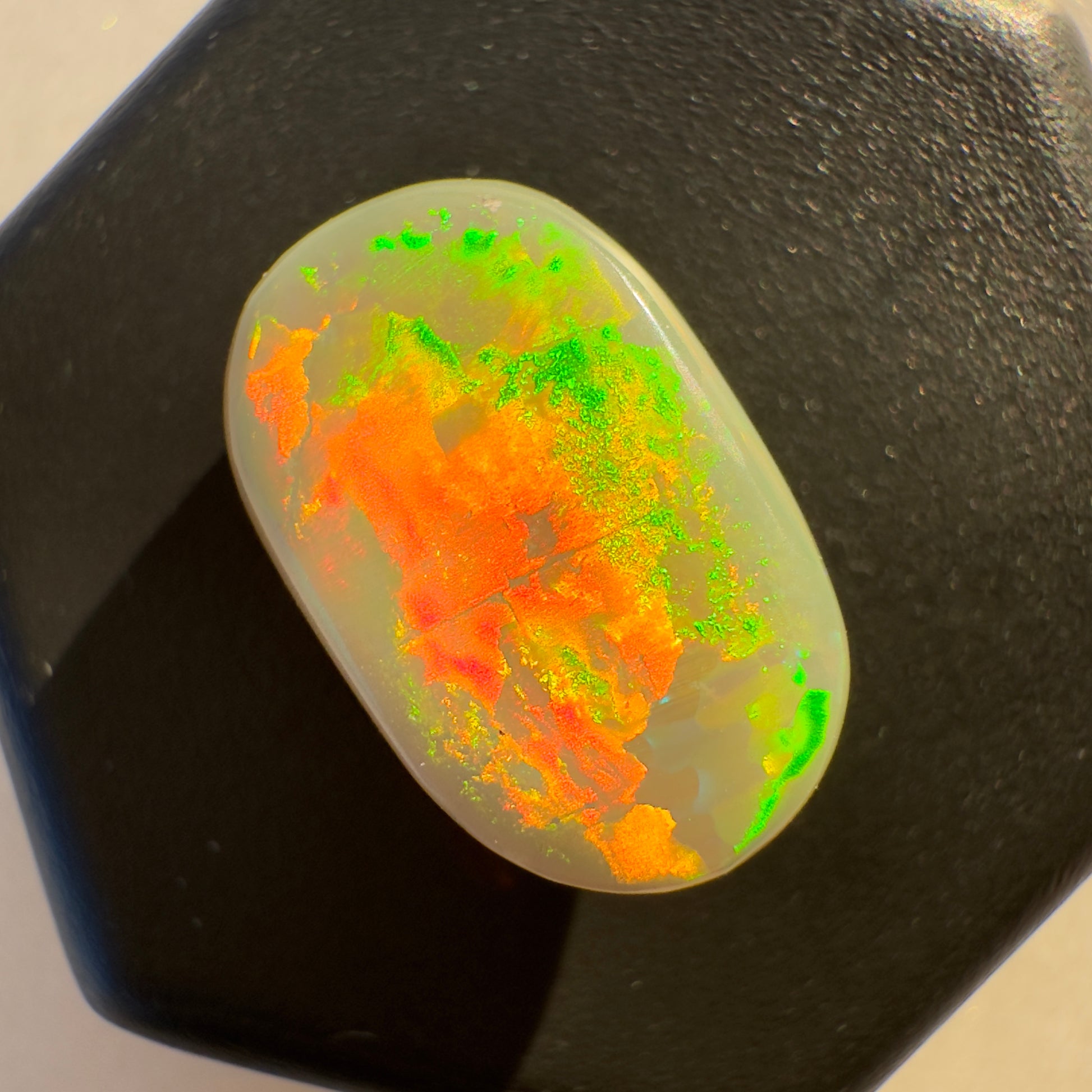 Australian Lightning Ridge Semi-Black Opal Picture Stone 2.6 Carat Solid Hand Cut Luxury - Iona Opal Australia