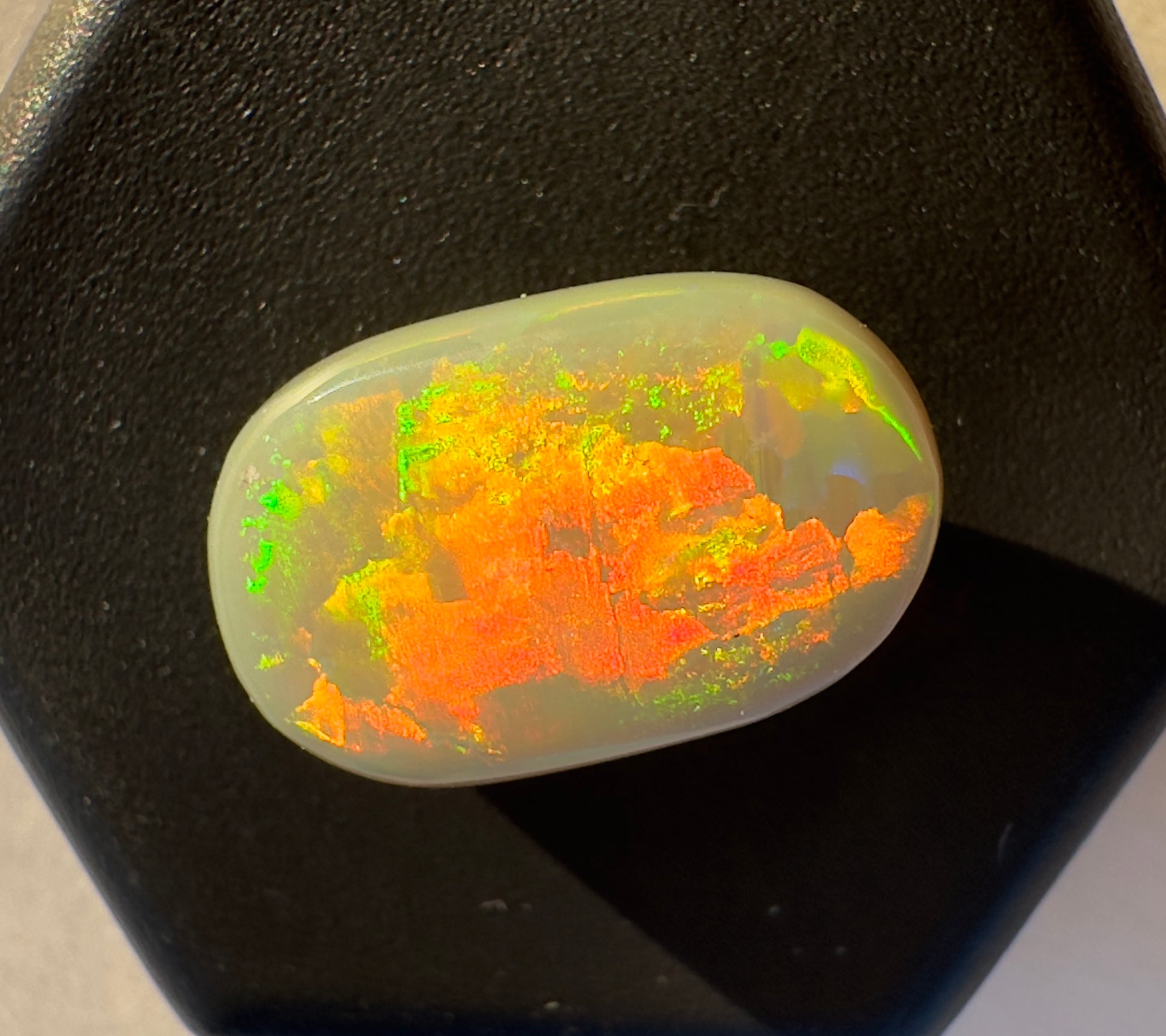 Lightning Ridge Semi Black Opal Picture Stone 2.6 Carat Solid Hand-Cut Luxury - Iona Opal Australia