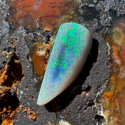 Lightning Ridge Semi-Black Opal 2.1carat Solid Hand-Cut Luxury - Iona Opal Australia