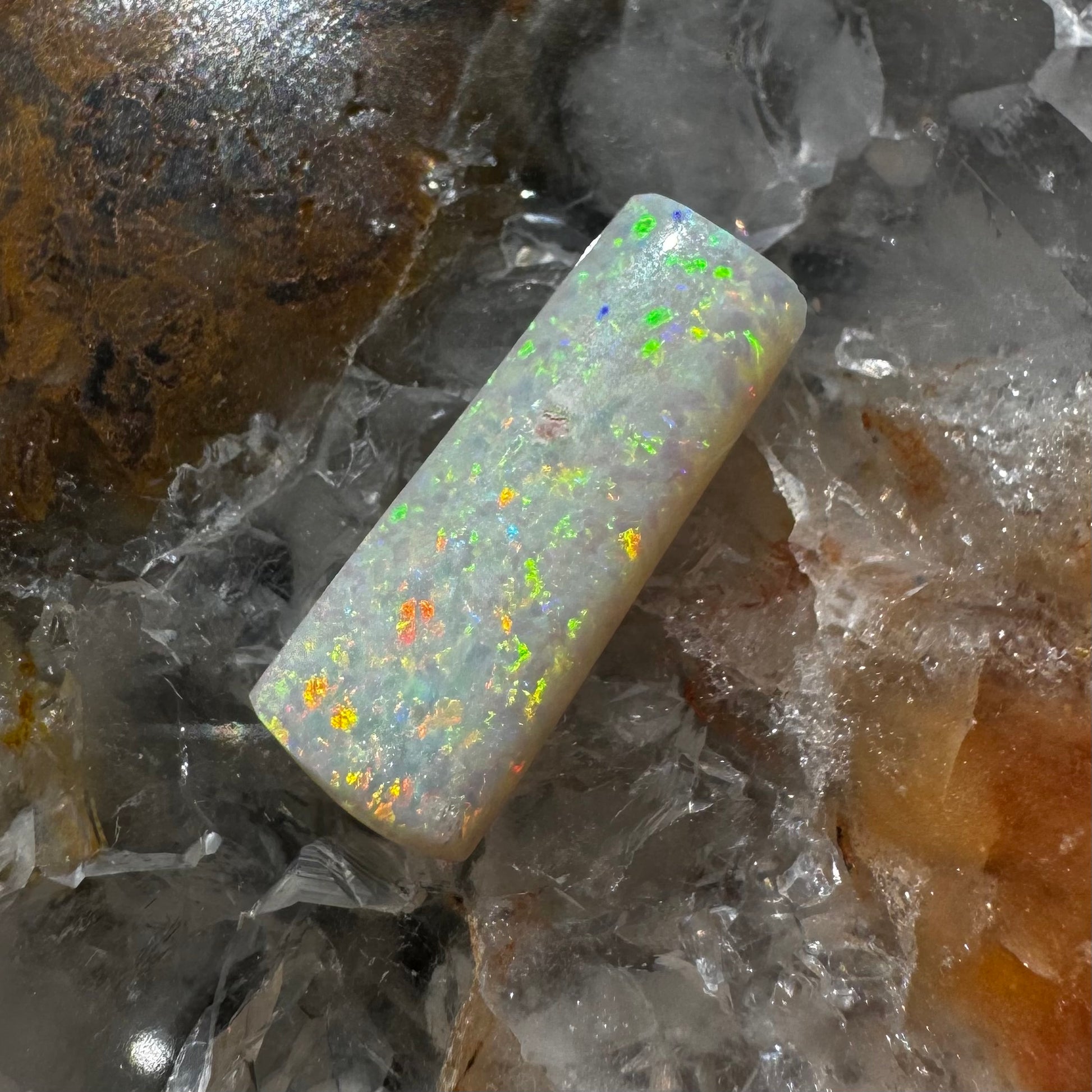 Coober Pedy Belemnite Opal (Fossil Opal Squid) 5.3carat Solid Hand-Cut Luxury | Iona Opal Australia