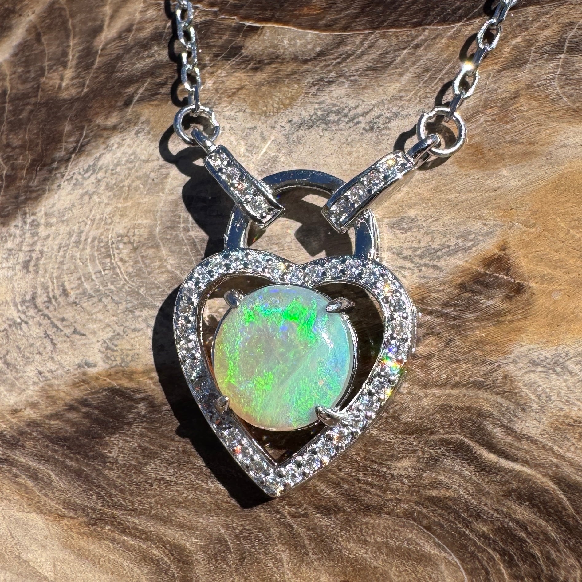 1ct Lightning Ridge Opal Pendant Necklace ~ 'Magnetic Island Blue' | 925 Sterling Silver | Solid Australian Opal
