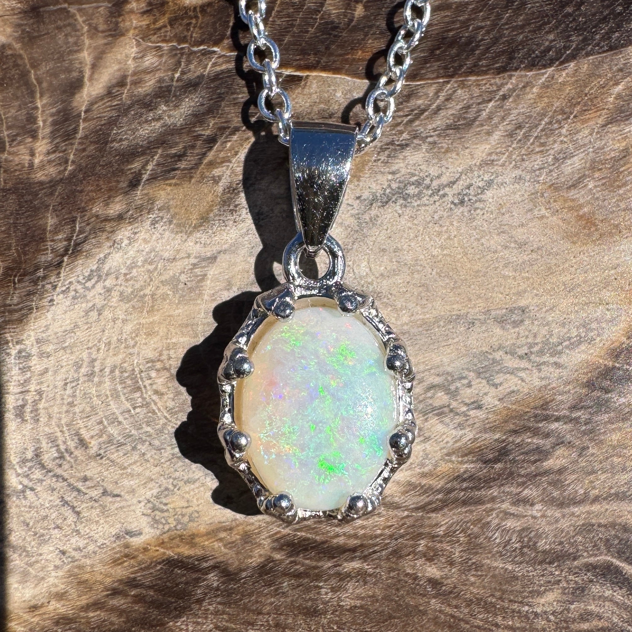 1.2ct Coober Pedy Opal Ring ~ 'Esperance Free' | 925 Sterling Silver | Solid Australian Opal