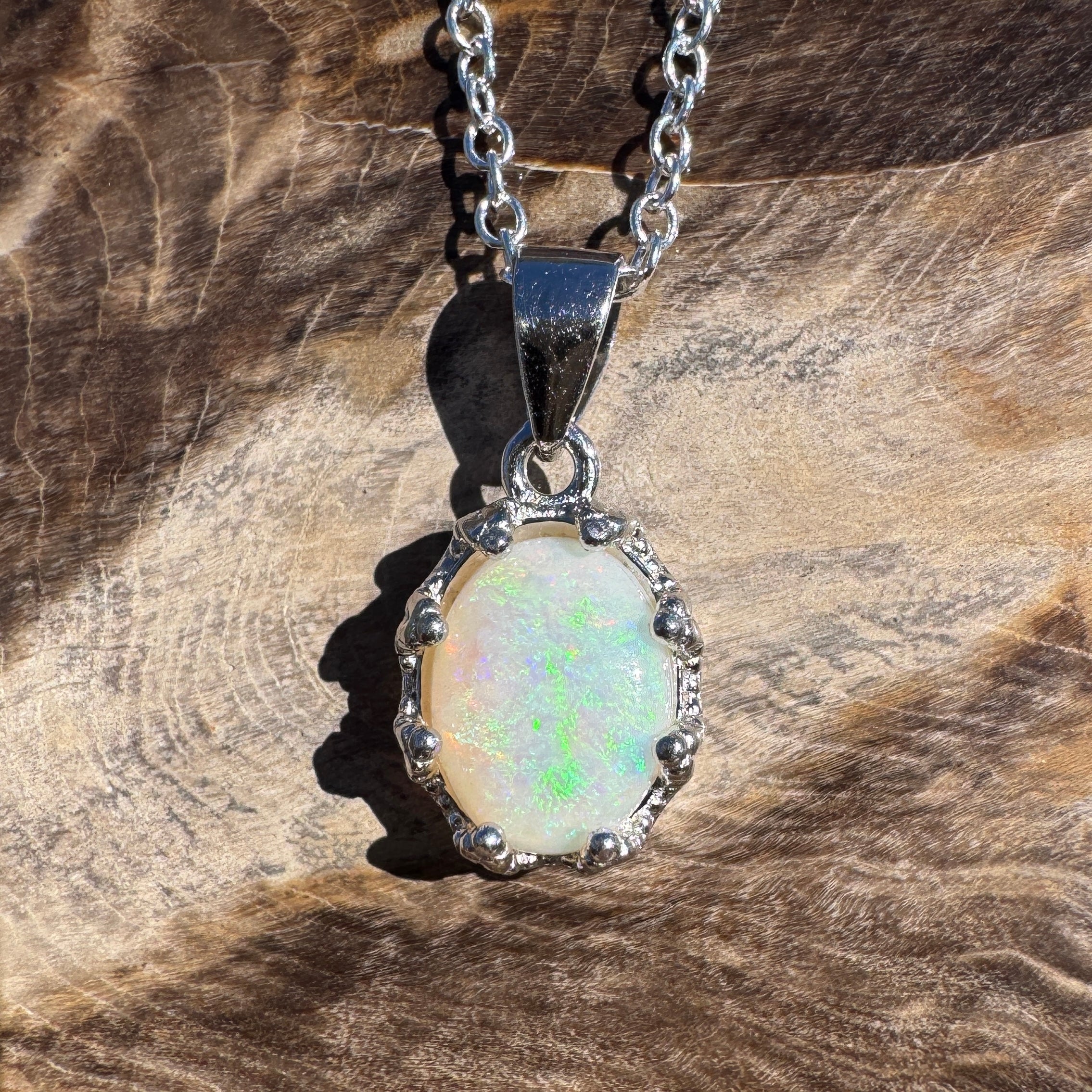 1.2ct Coober Pedy Opal Ring ~ 'Esperance Free' | 925 Sterling Silver | Solid Australian Opal
