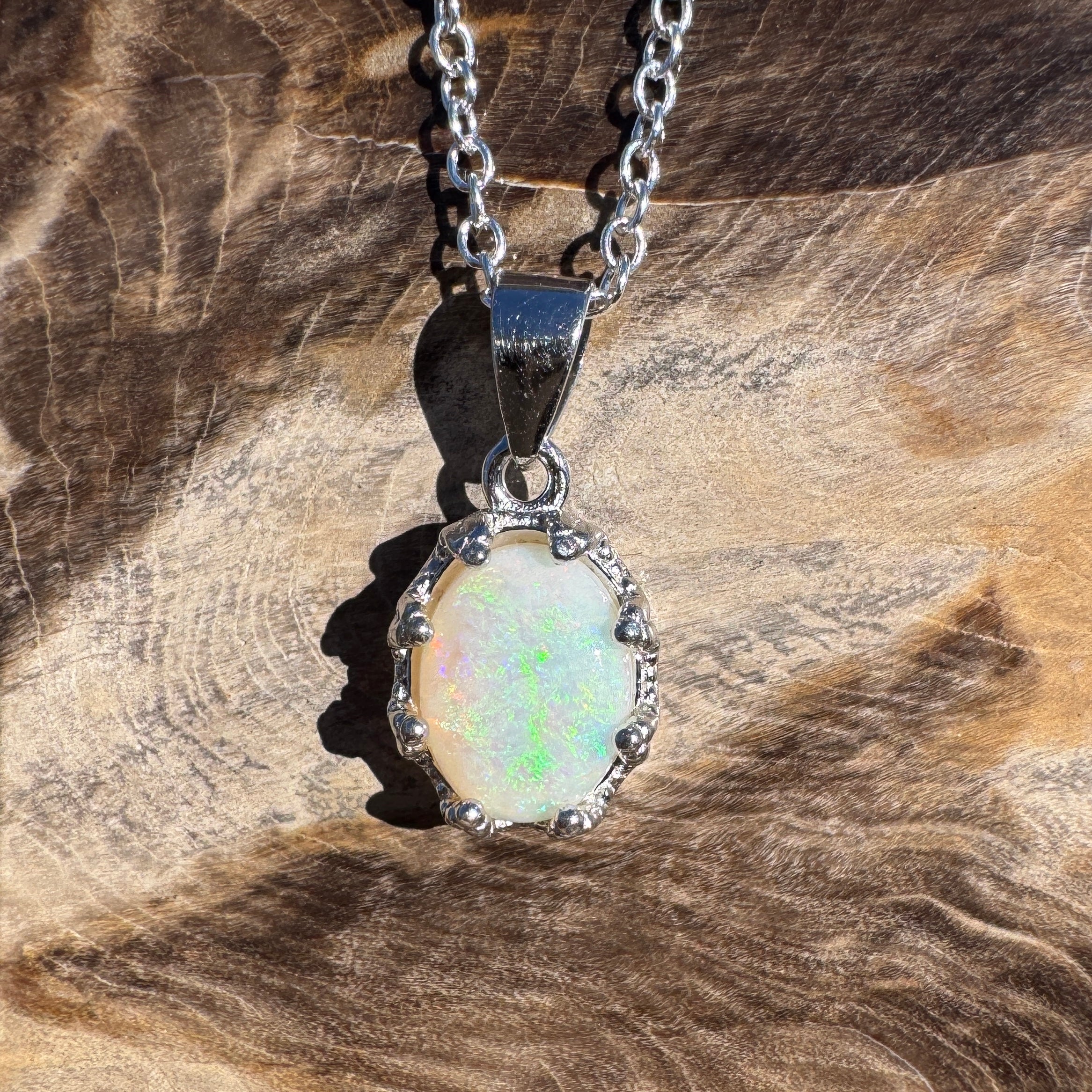 1.2ct Coober Pedy Opal Ring ~ 'Esperance Free' | 925 Sterling Silver | Solid Australian Opal