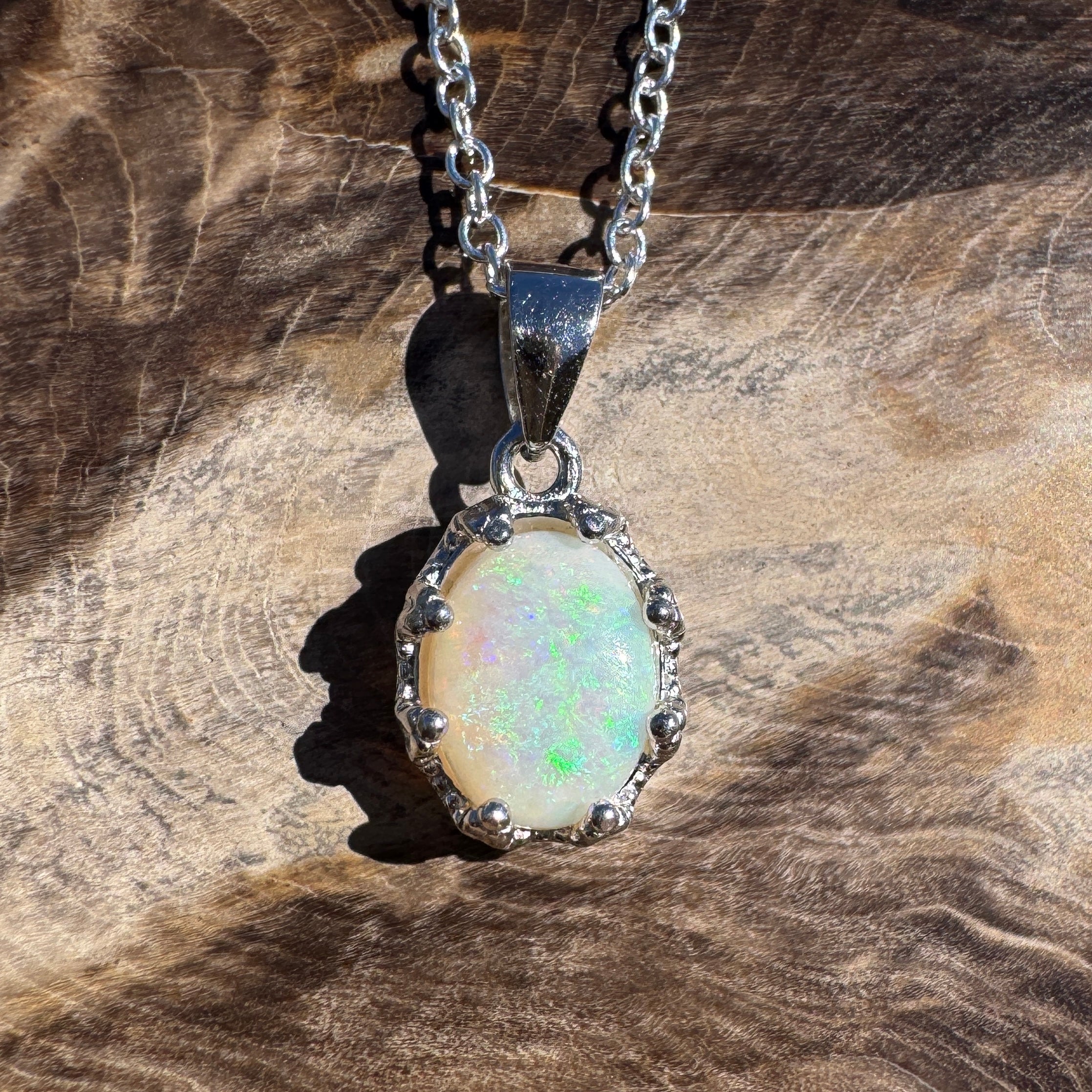 1.2ct Coober Pedy Opal Ring ~ 'Esperance Free' | 925 Sterling Silver | Solid Australian Opal