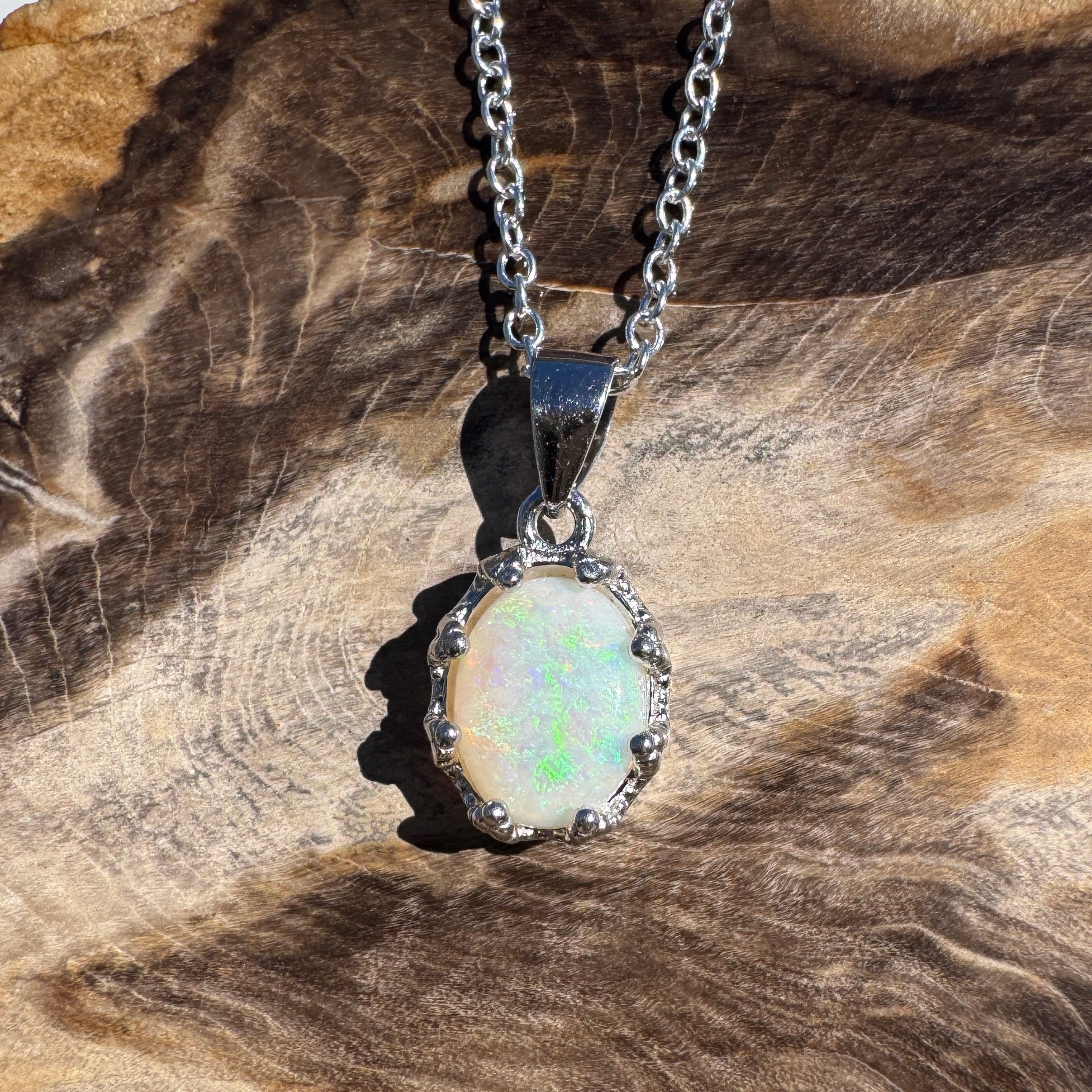 1.2ct Coober Pedy Opal Ring ~ 'Esperance Free' | 925 Sterling Silver | Solid Australian Opal