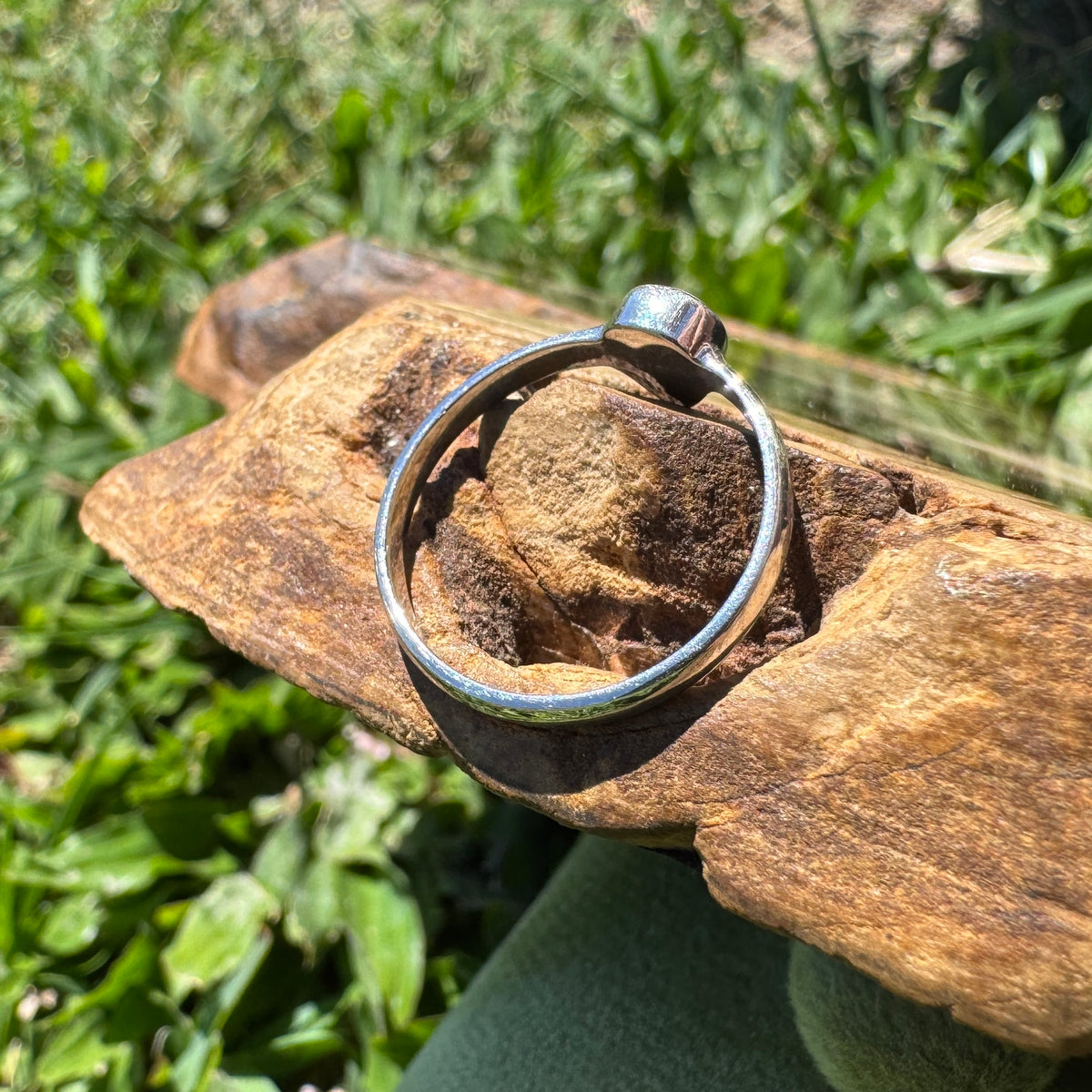 0.5ct Lightning Ridge Opal Ring ~ 'Licola Firelight' | 925 Sterling Silver | Solid Australian Opal