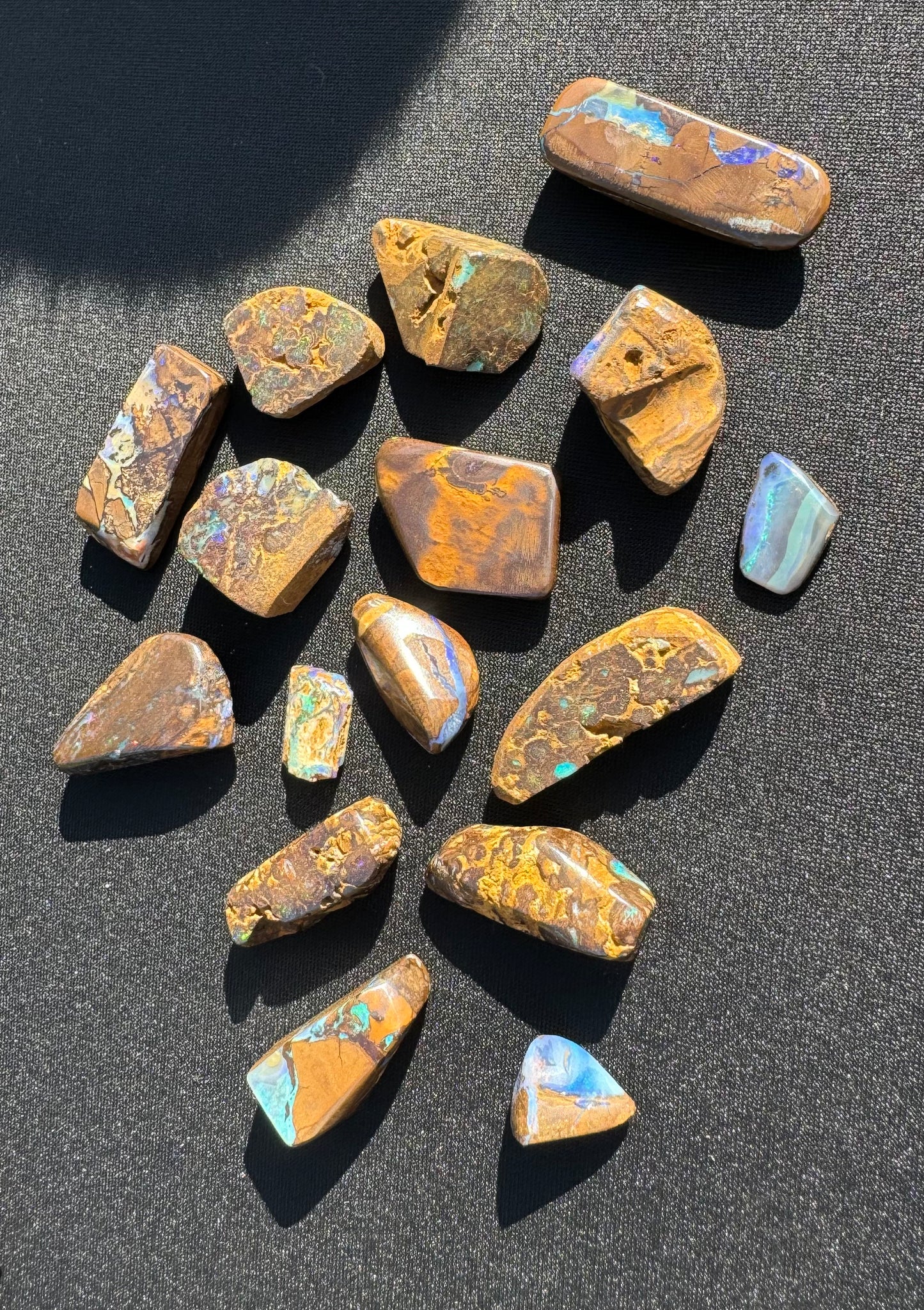 Winton Boulder Opal Hand-Cut Rub Parcel 572carats - Iona Opal Australia