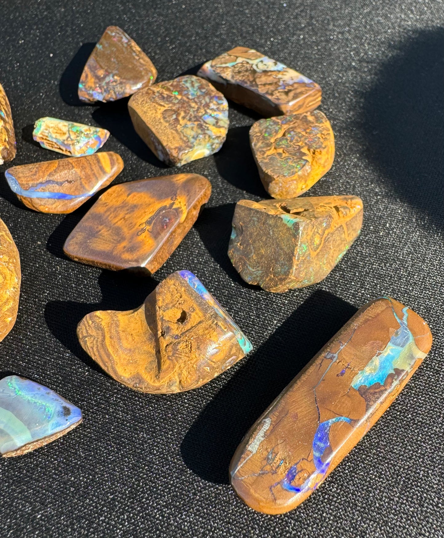 Winton Boulder Opal Hand-Cut Rub Parcel 572carats - Iona Opal Australia