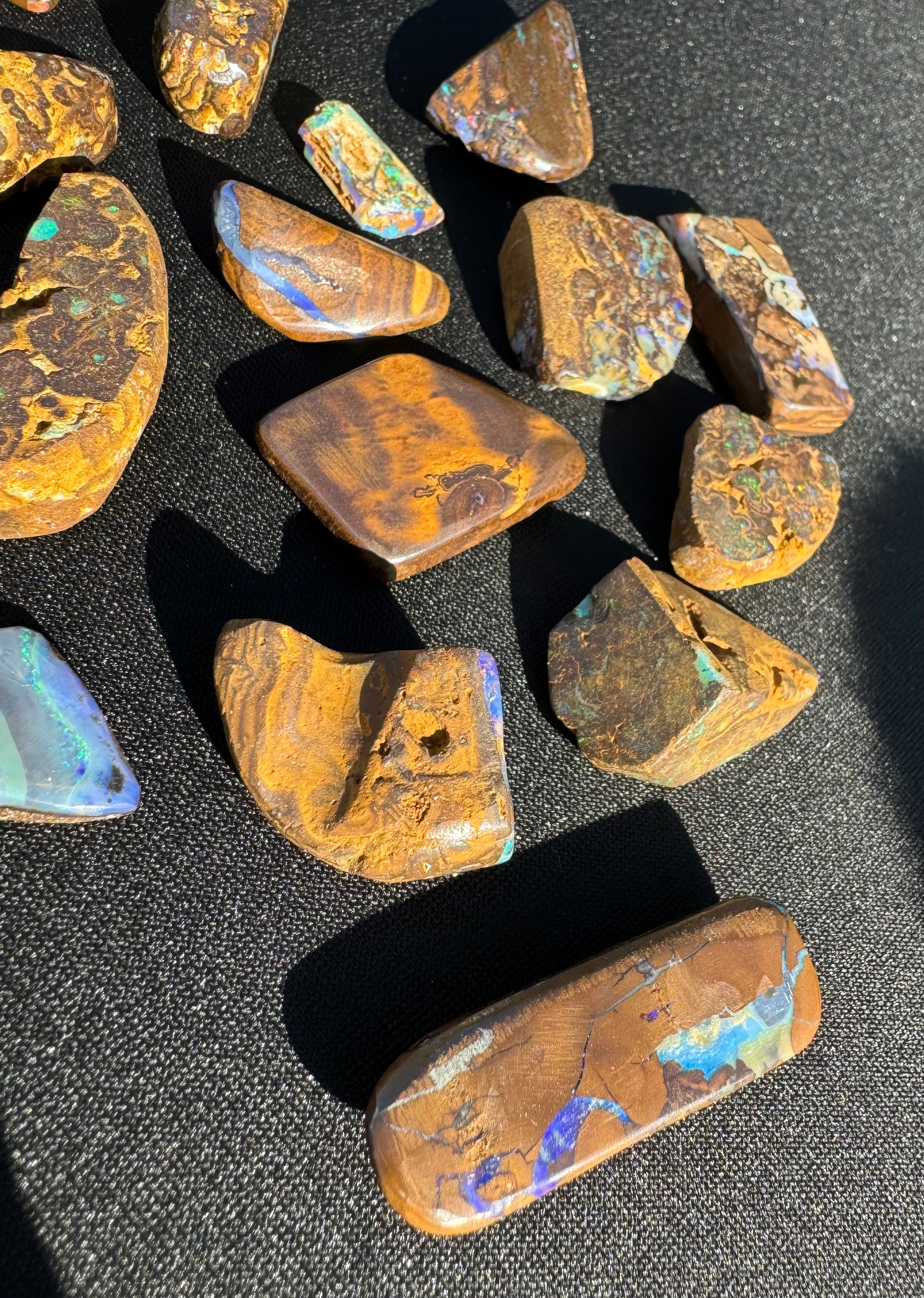 Winton Boulder Opal Hand-Cut Rub Parcel 572carats - Iona Opal Australia