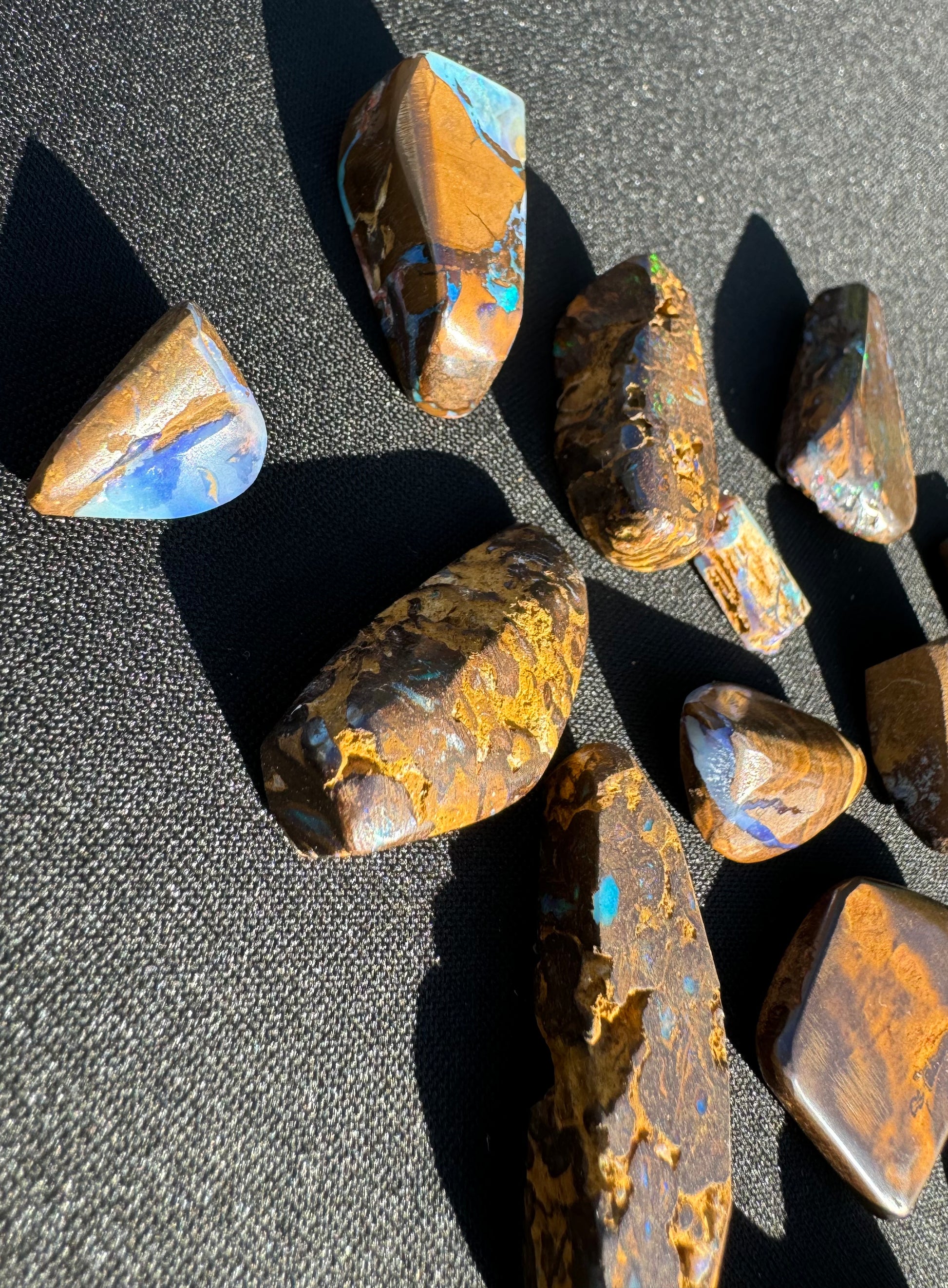 Winton Boulder Opal Hand-Cut Rub Parcel 572carats - Iona Opal Australia