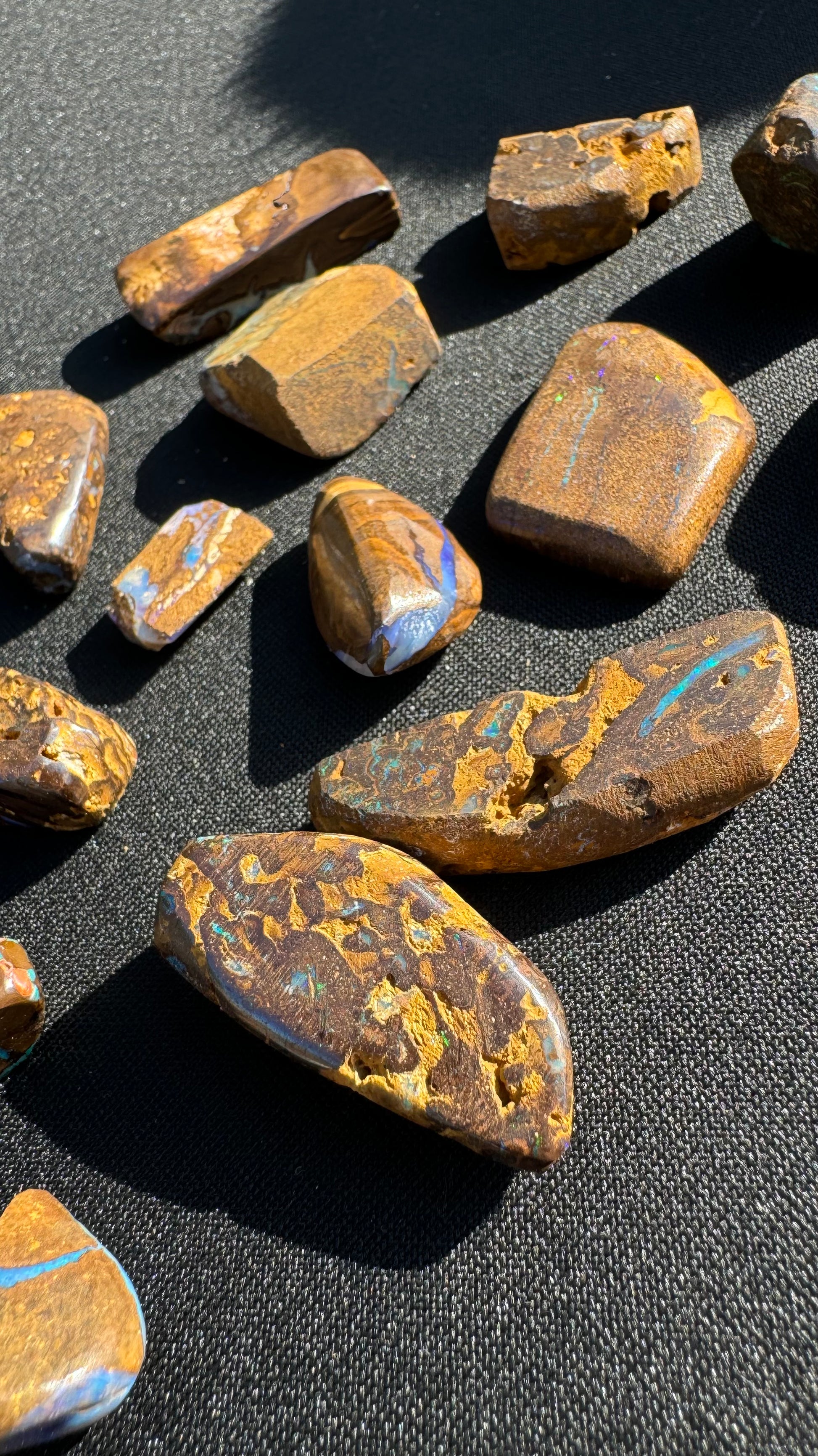 Winton Boulder Opal Hand-Cut Rub Parcel 572carats - Iona Opal Australia