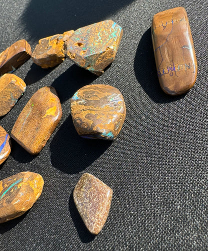 Winton Boulder Opal Hand-Cut Rub Parcel 572carats - Iona Opal Australia