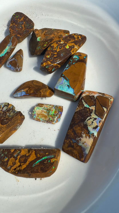 Winton Boulder Opal Hand-Cut Rub Parcel 572carats - Iona Opal Australia