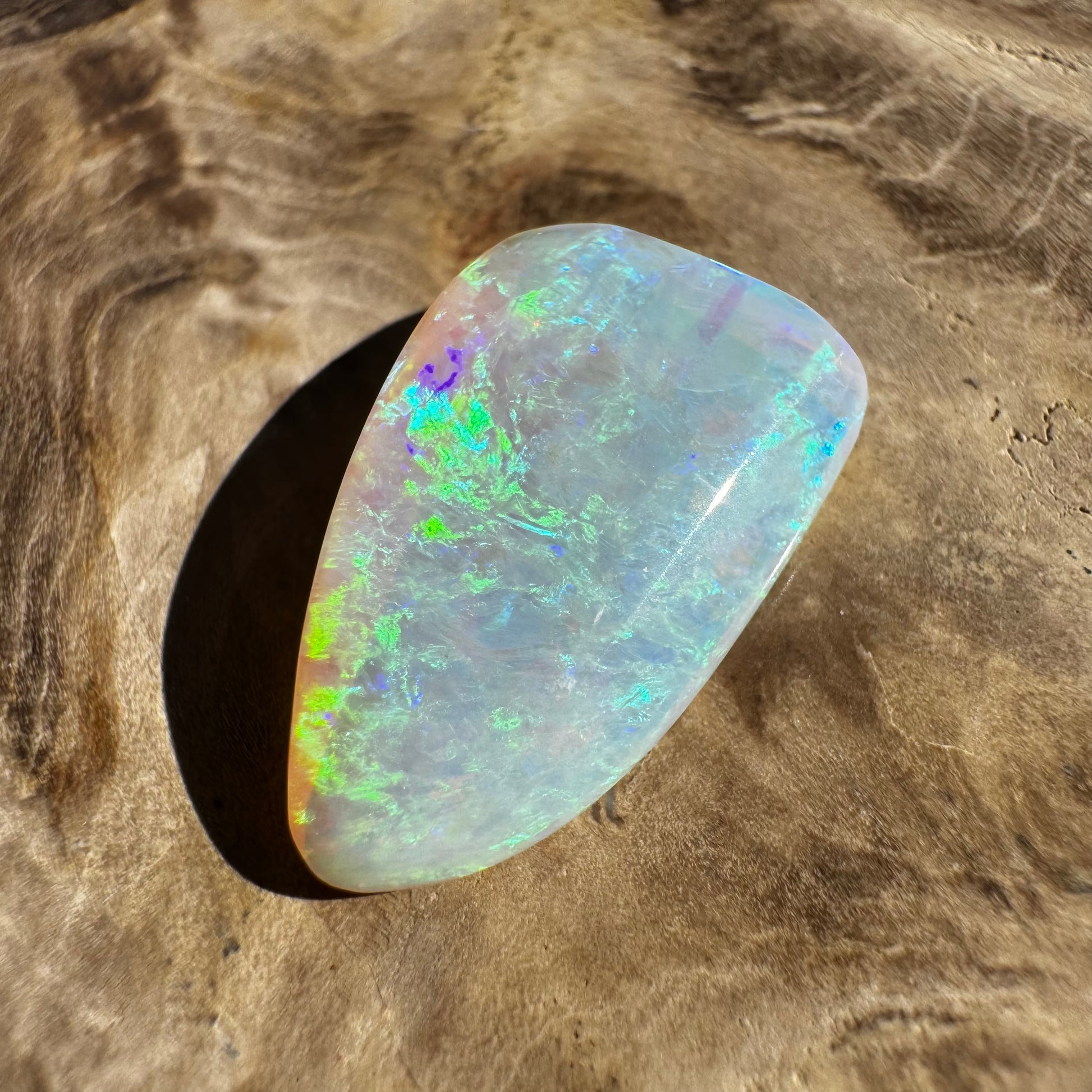 Lightning Ridge Crystal Opal 7.8carat Solid Hand-Cut Luxury - Iona Opal Australia