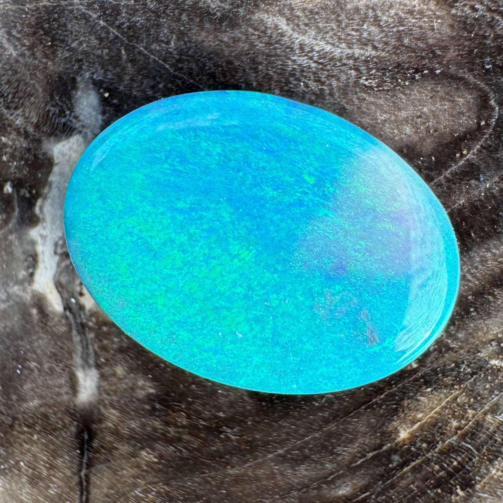 Hand-Cut Solid Lightning Ridge Semi Black Opal 2.3carat - Iona Opal Australia