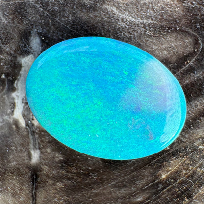 Hand-Cut Solid Lightning Ridge Semi Black Opal 2.3carat - Iona Opal Australia