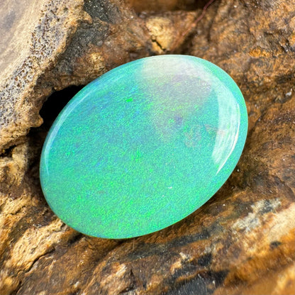 Hand-Cut Solid Lightning Ridge Semi Black Opal 2.3carat - Iona Opal Australia