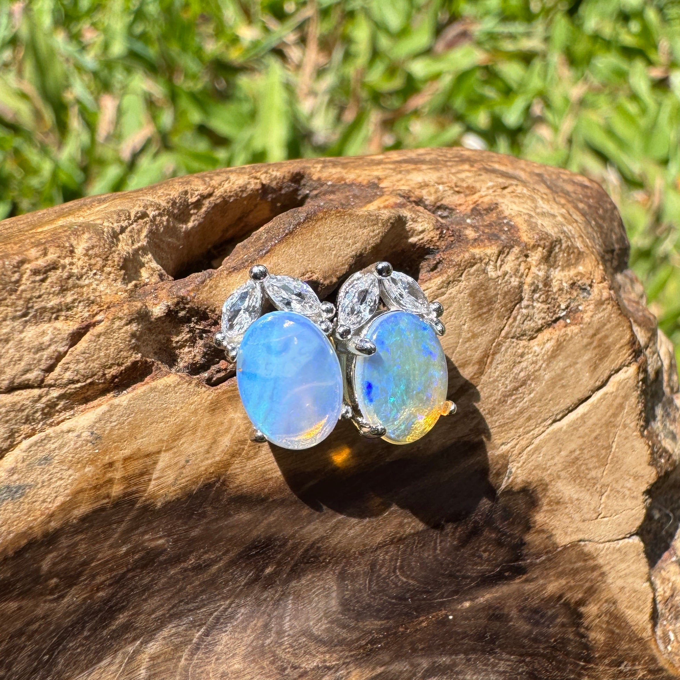 1.3ct Lightning Ridge Opal Earrings ~ 'Lake Griffin Grandeur' | 925 Sterling Silver | Solid Australian Opal (Copy)