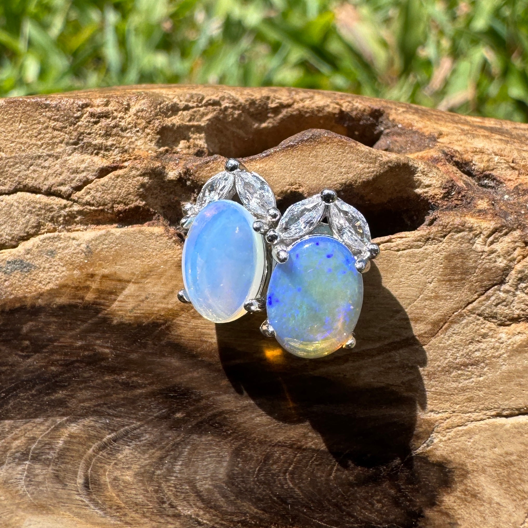 1.3ct Lightning Ridge Opal Earrings ~ 'Lake Griffin Grandeur' | 925 Sterling Silver | Solid Australian Opal (Copy)