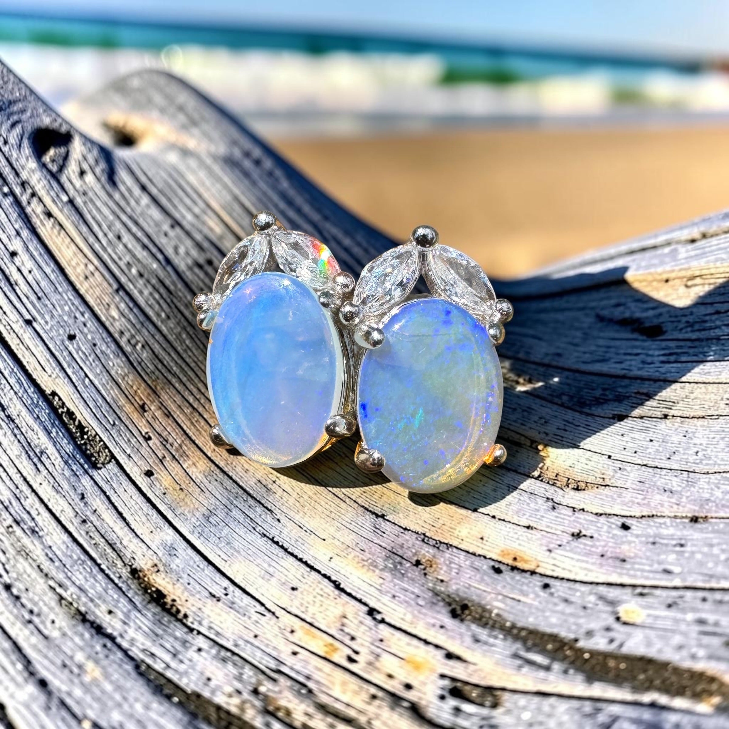 1.3ct Lightning Ridge Opal Earrings ~ 'Lake Griffin Grandeur' | 925 Sterling Silver | Solid Australian Opal (Copy)
