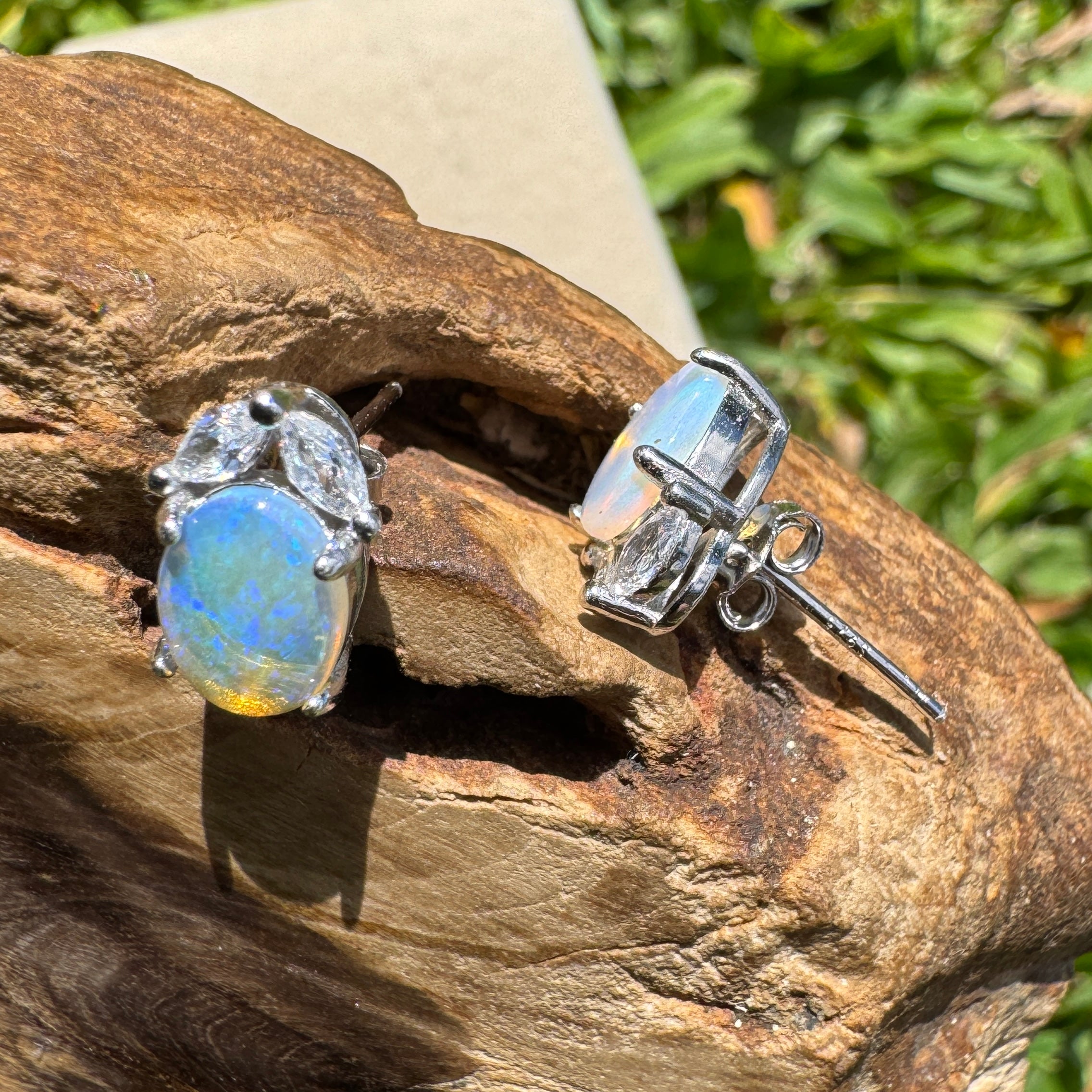 1.3ct Lightning Ridge Opal Earrings ~ 'Lake Griffin Grandeur' | 925 Sterling Silver | Solid Australian Opal (Copy)
