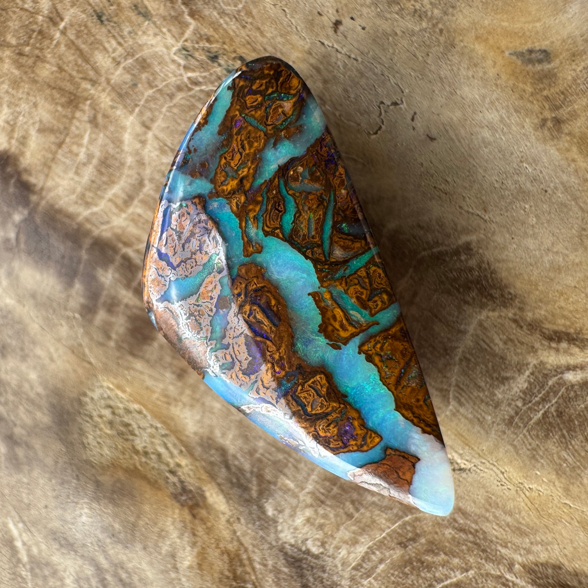 6ct Queensland Boulder Opal | Solid Australian Opal | Hand-Cut