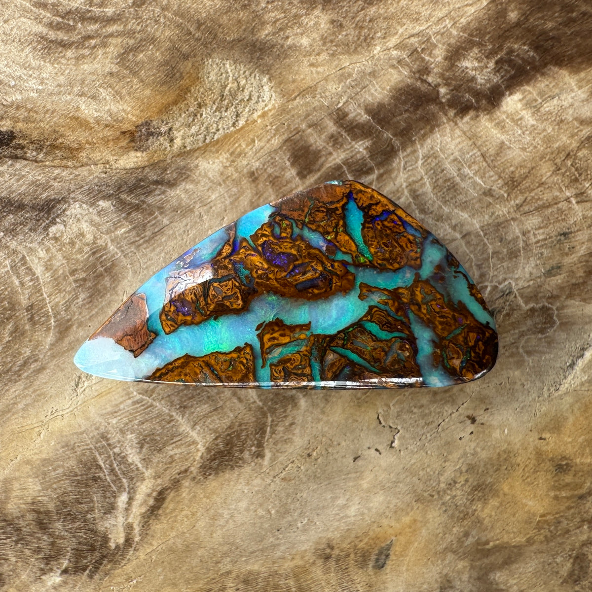 6ct Queensland Boulder Opal | Solid Australian Opal | Hand-Cut