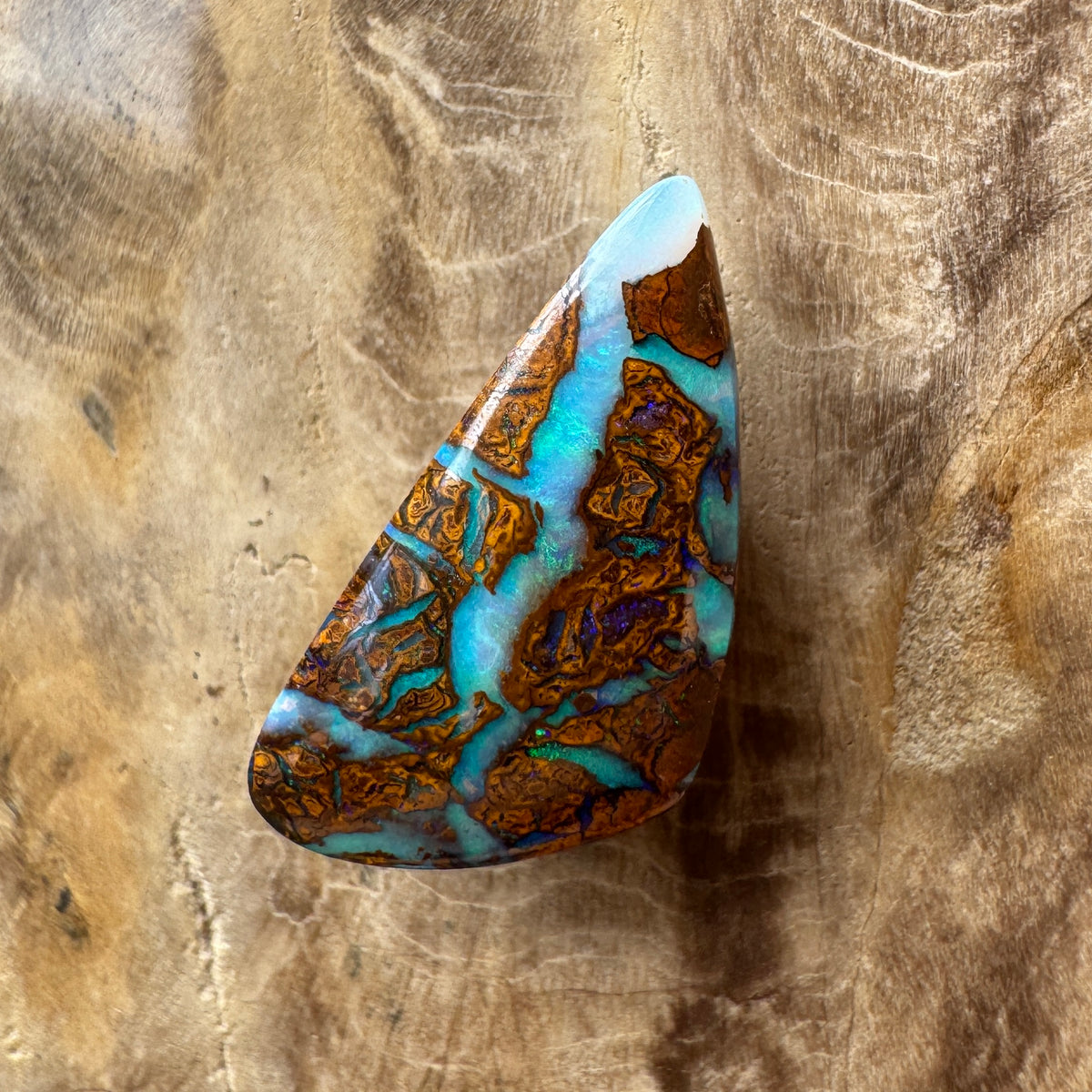 6ct Queensland Boulder Opal | Solid Australian Opal | Hand-Cut
