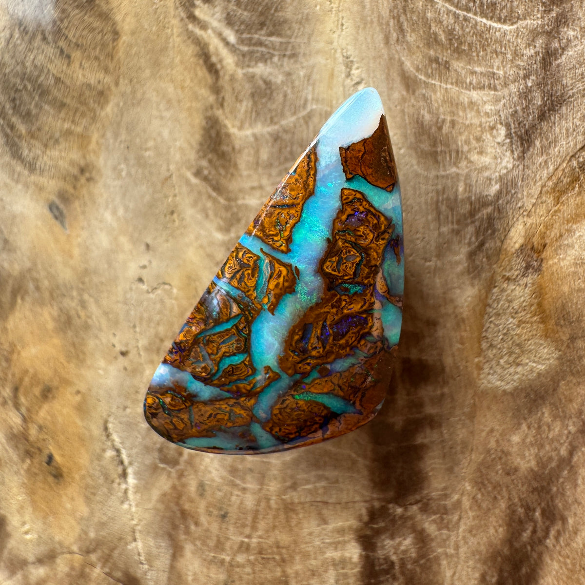 6ct Queensland Boulder Opal | Solid Australian Opal | Hand-Cut