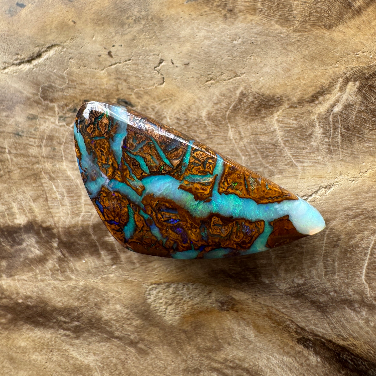 6ct Queensland Boulder Opal | Solid Australian Opal | Hand-Cut