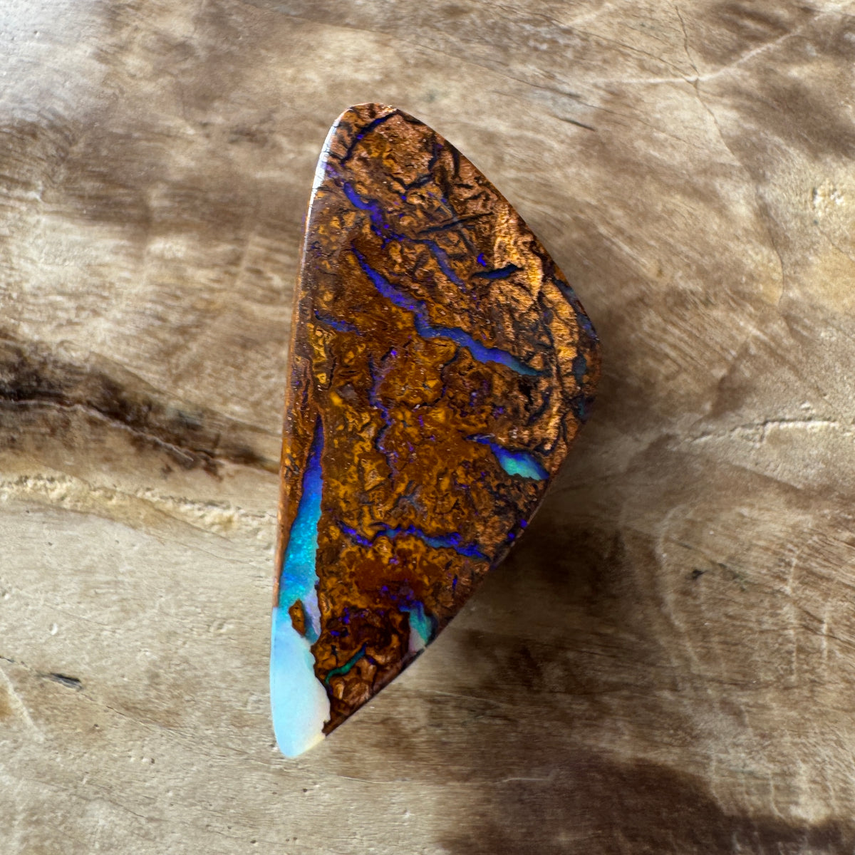 6ct Queensland Boulder Opal | Solid Australian Opal | Hand-Cut