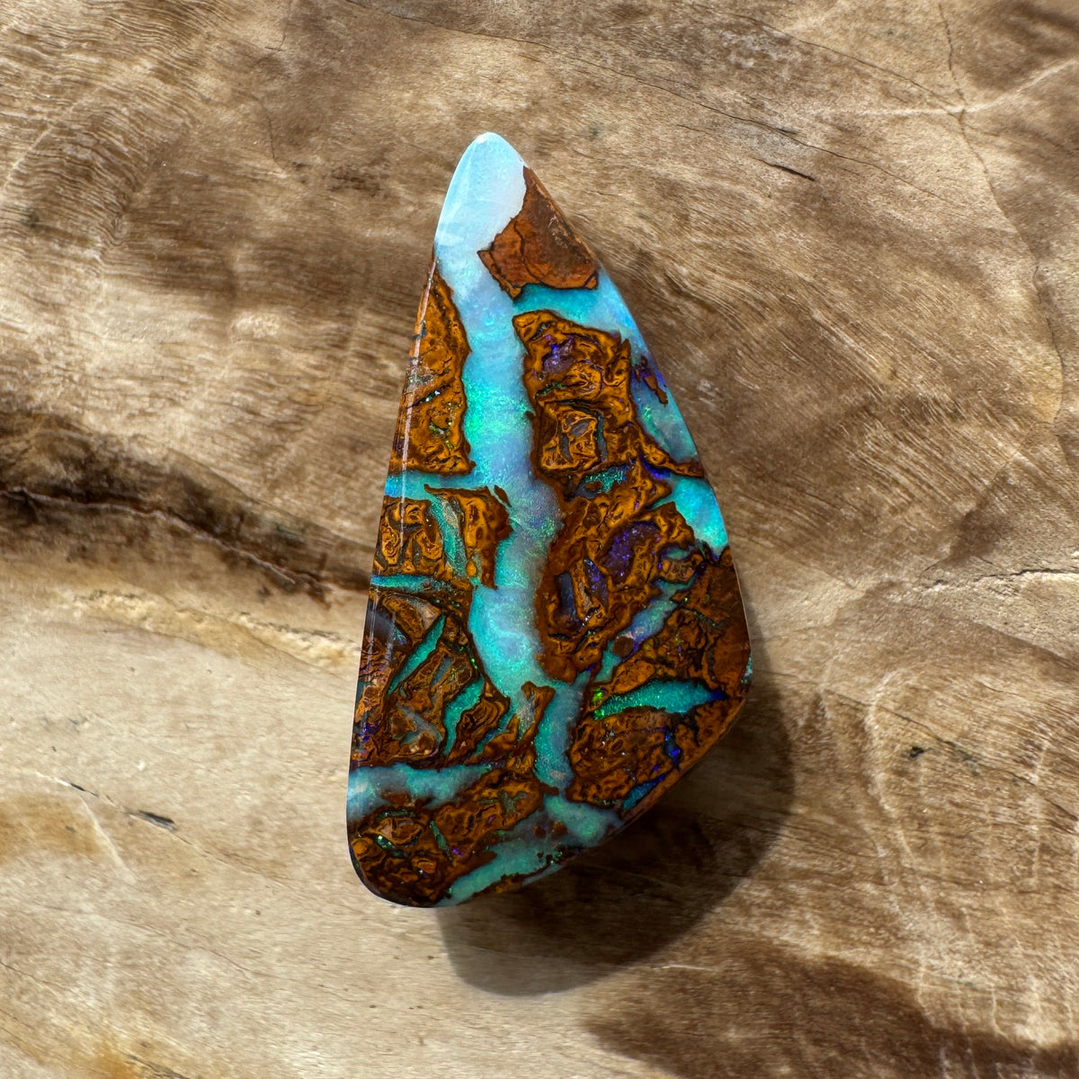 6ct Queensland Boulder Opal | Solid Australian Opal | Hand-Cut