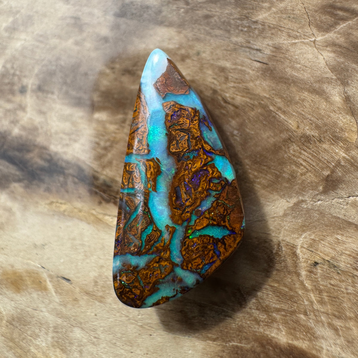 6ct Queensland Boulder Opal | Solid Australian Opal | Hand-Cut