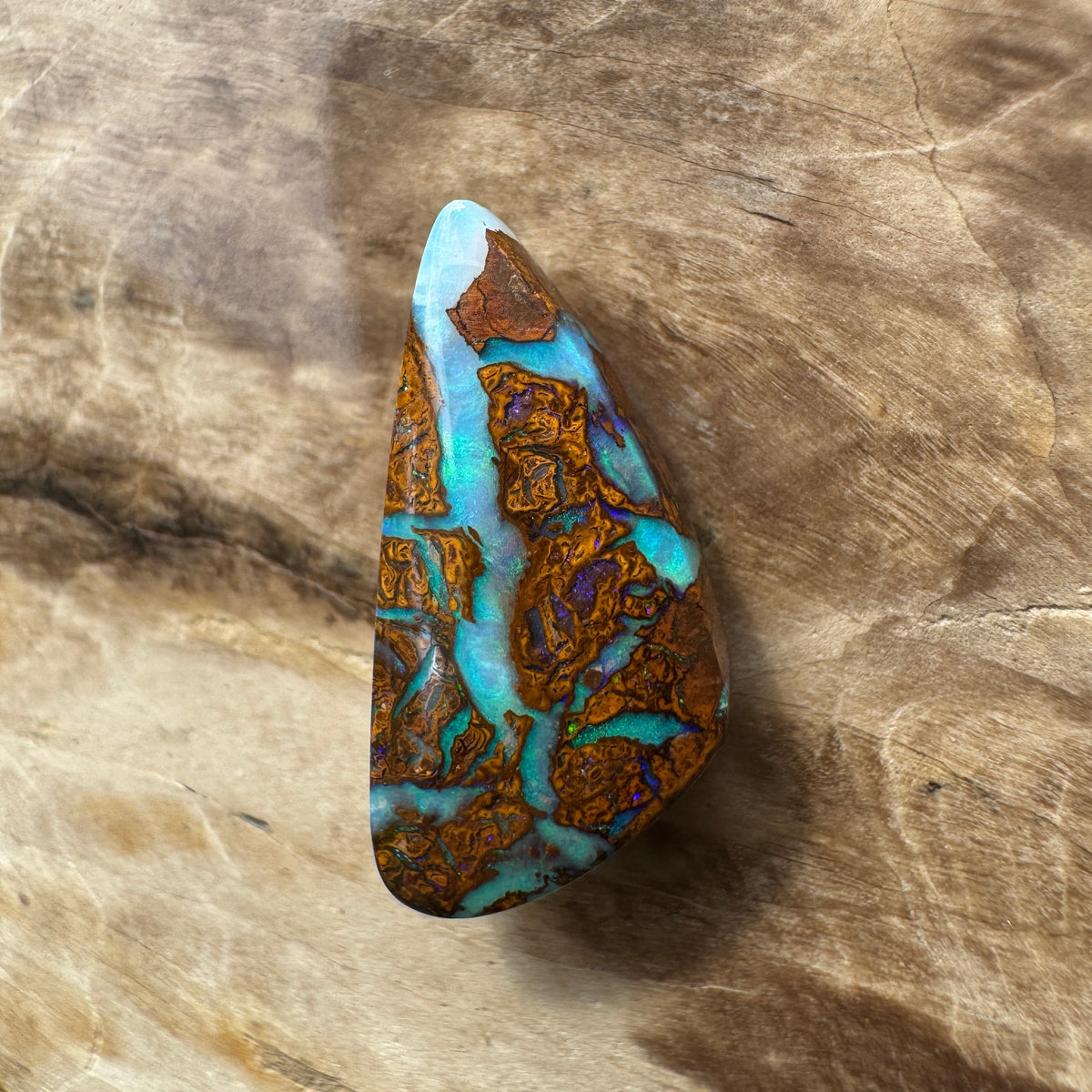 6ct Queensland Boulder Opal | Solid Australian Opal | Hand-Cut