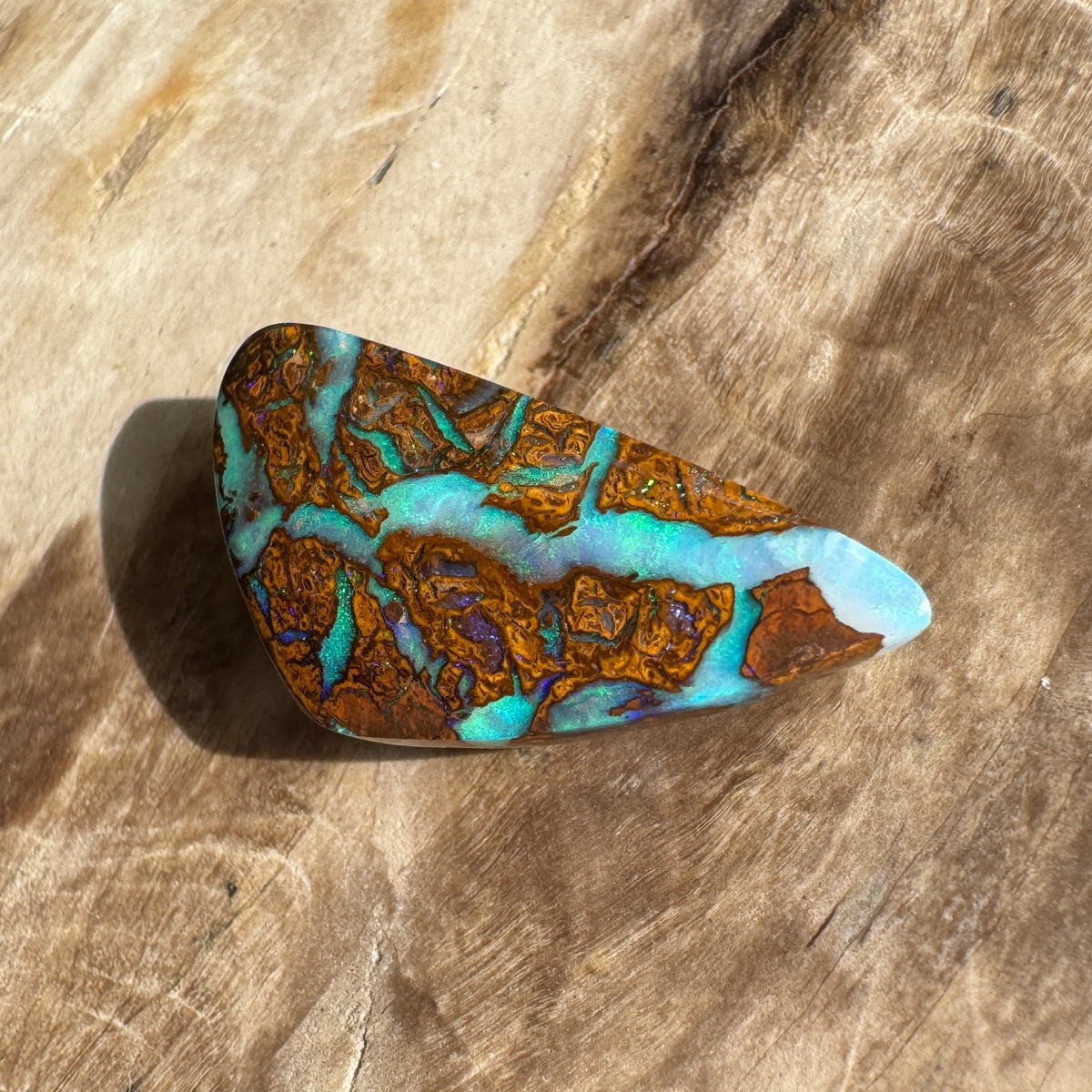 6ct Queensland Boulder Opal | Solid Australian Opal | Hand-Cut