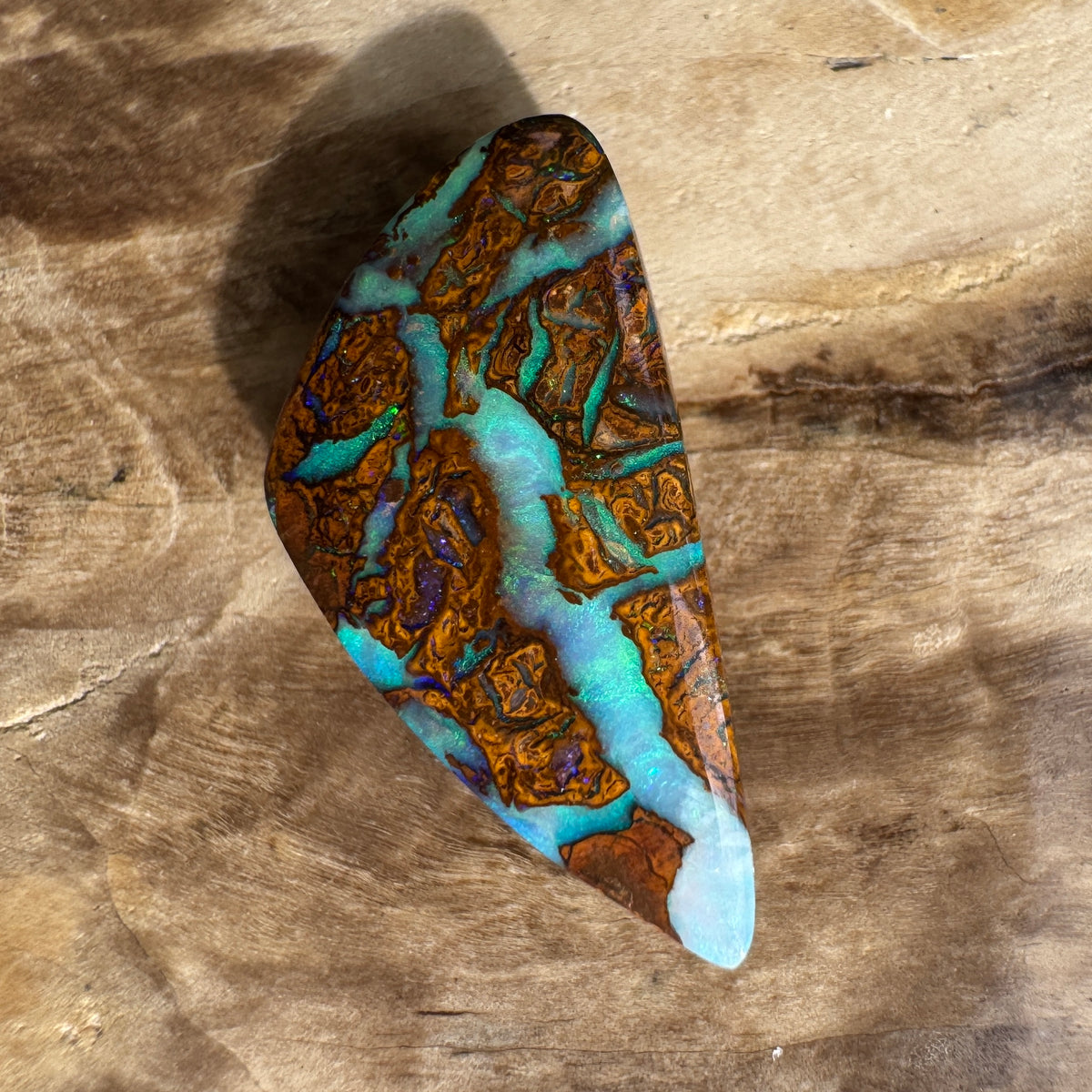 6ct Queensland Boulder Opal | Solid Australian Opal | Hand-Cut