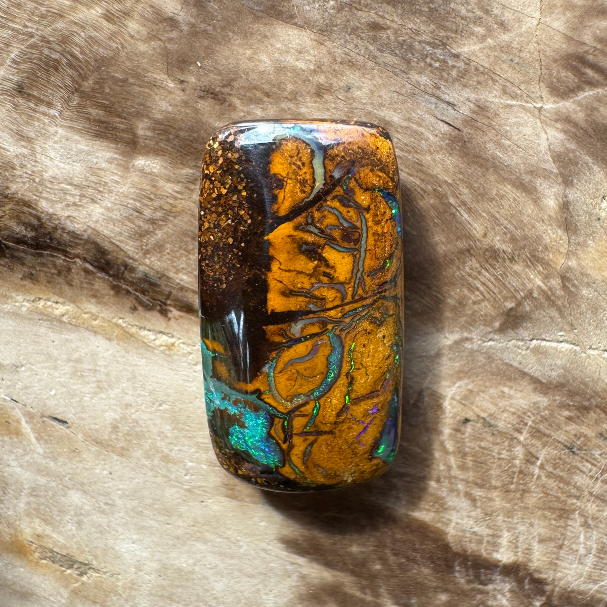 8.3ct Queensland Boulder Opal | Solid Australian Opal | Hand-Cut