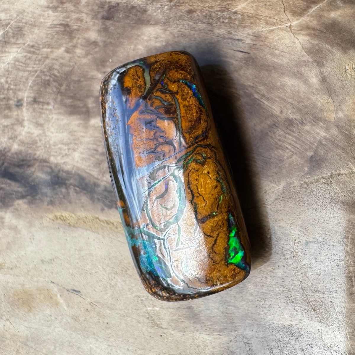 8.3ct Queensland Boulder Opal | Solid Australian Opal | Hand-Cut